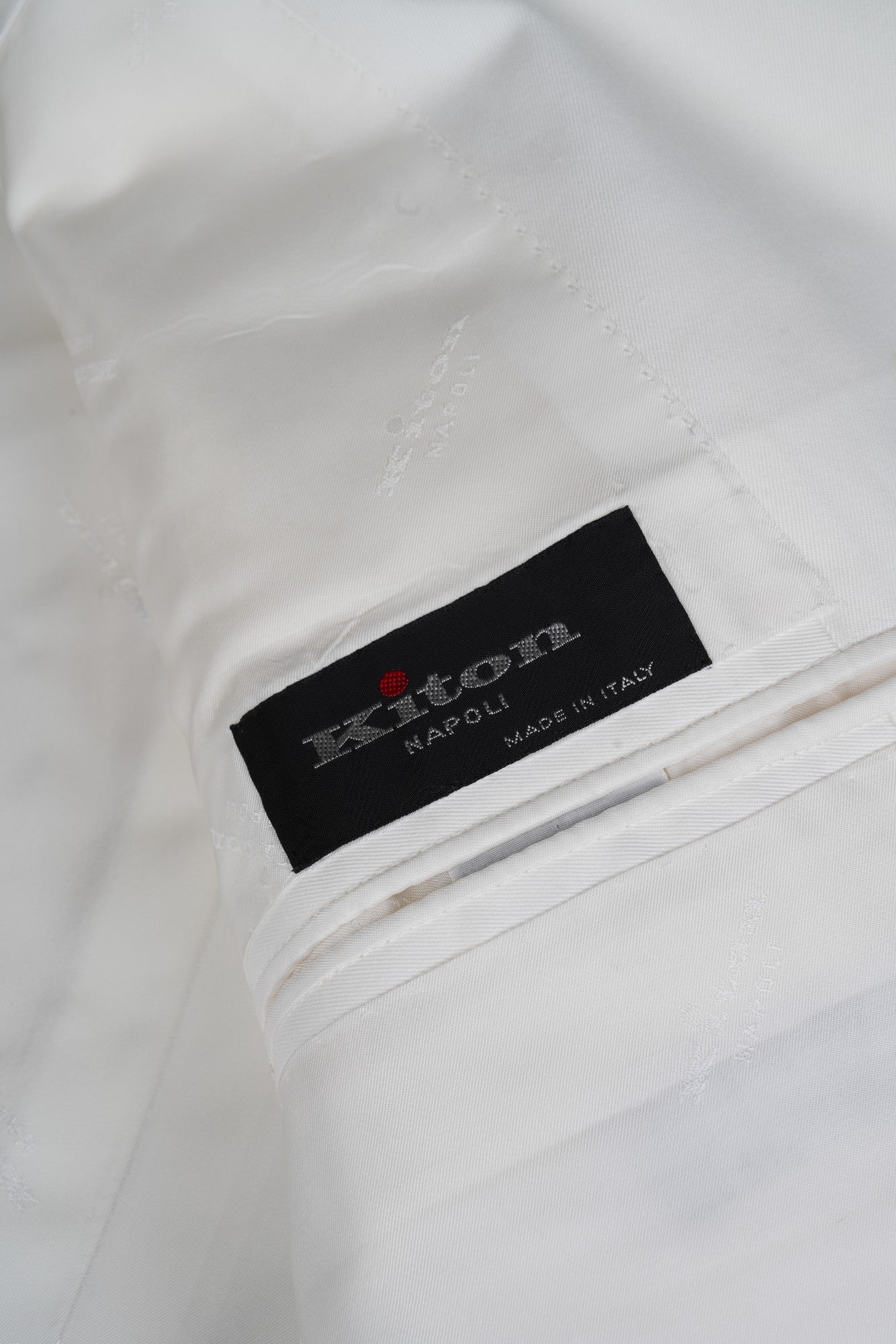 Kiton jacket blazer cotton white 54 summer new
