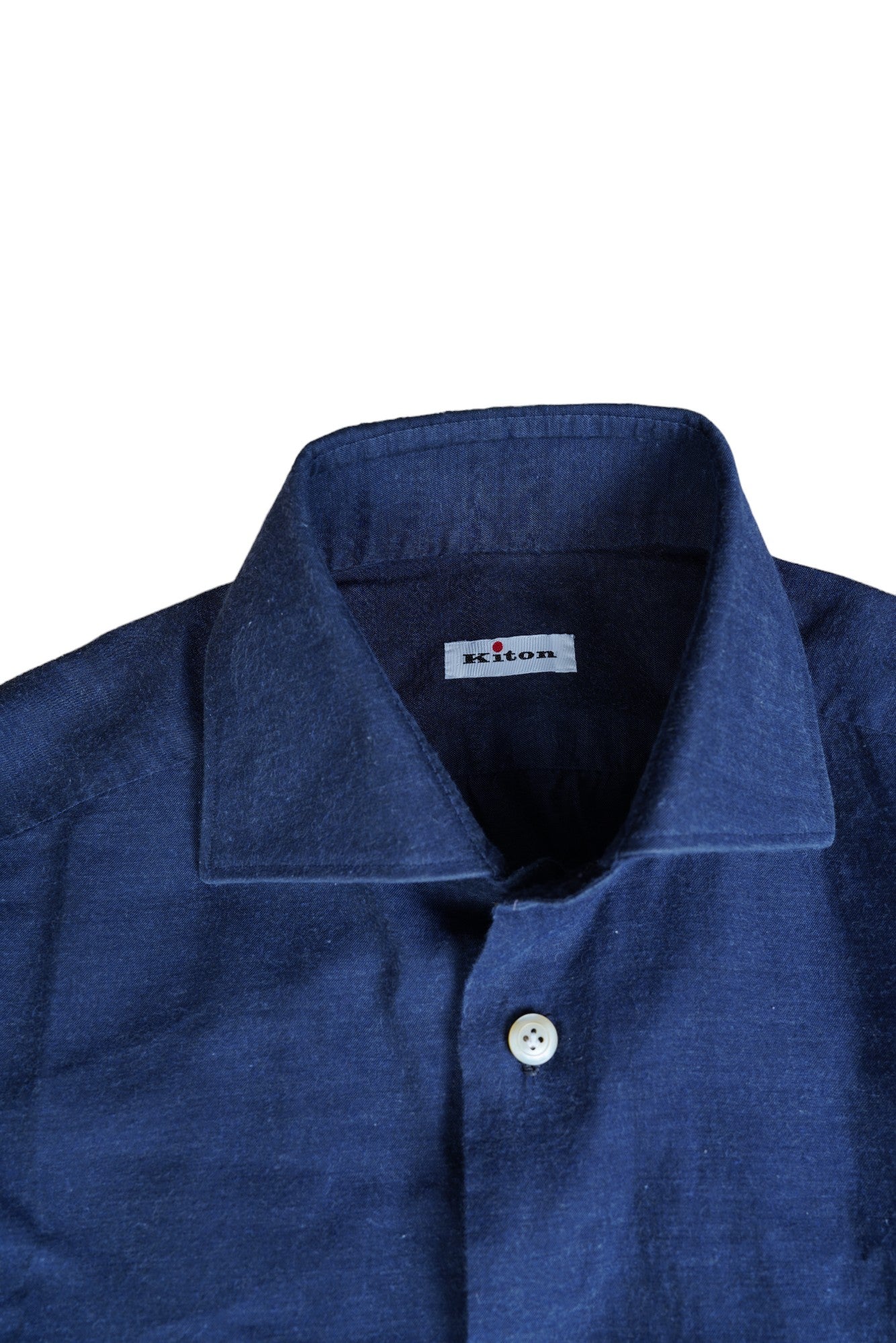 Kiton Hemd dunkelblau New Tailored Handmade M Slim