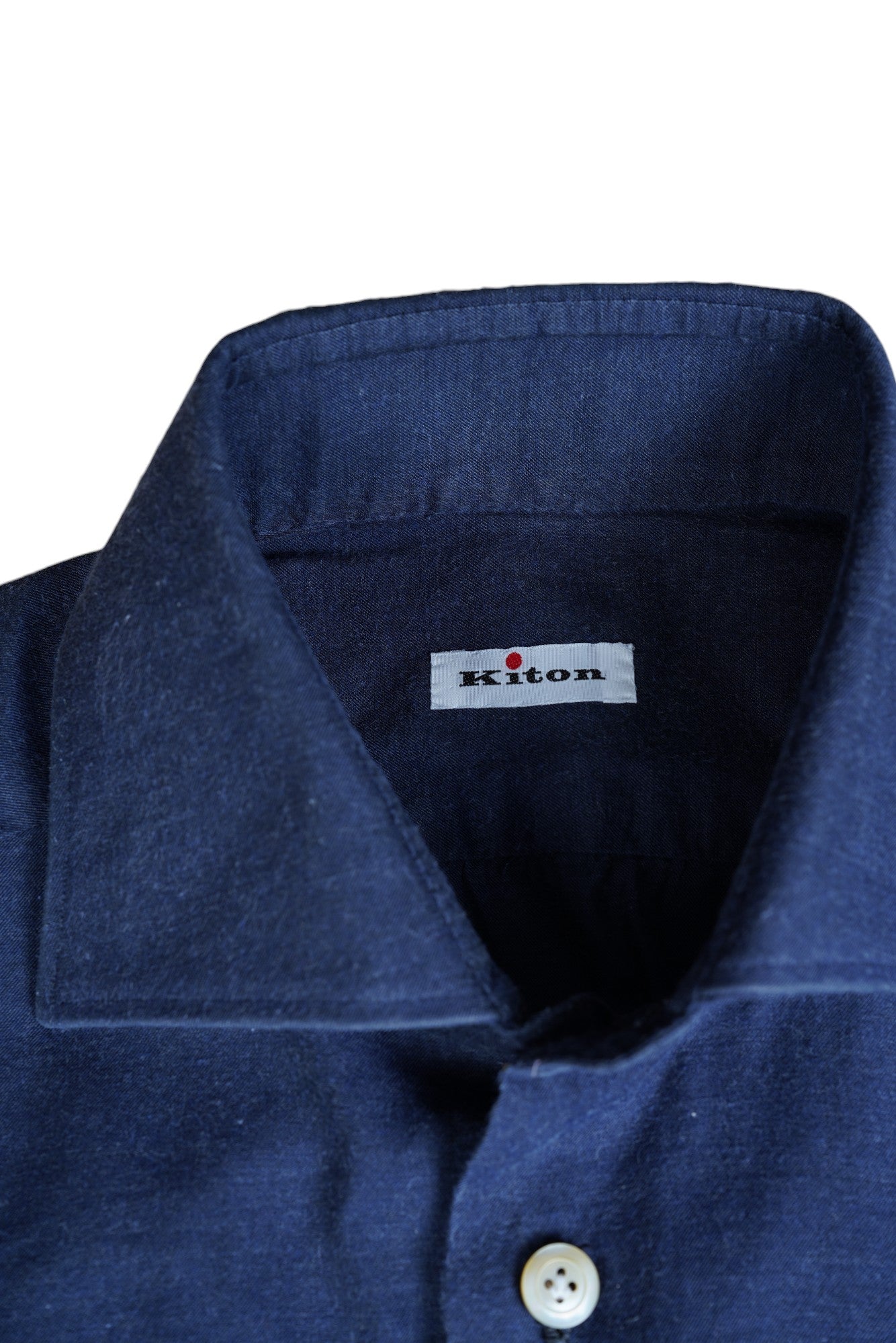 Kiton Hemd dunkelblau New Tailored Handmade M Slim