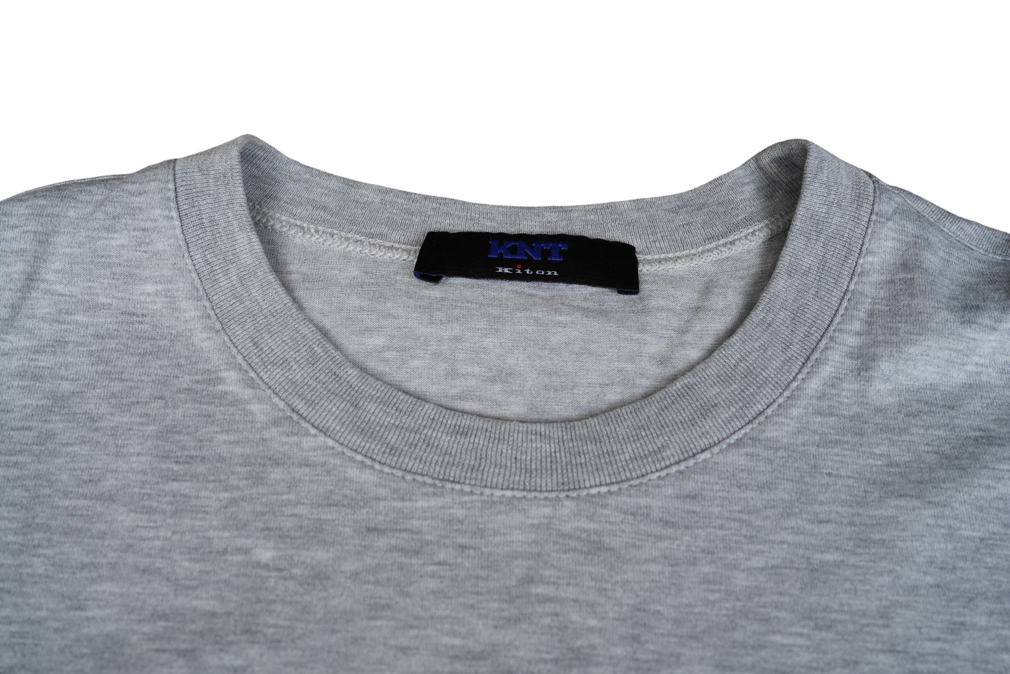 Kiton KNT T-shirt grey handmade cotton