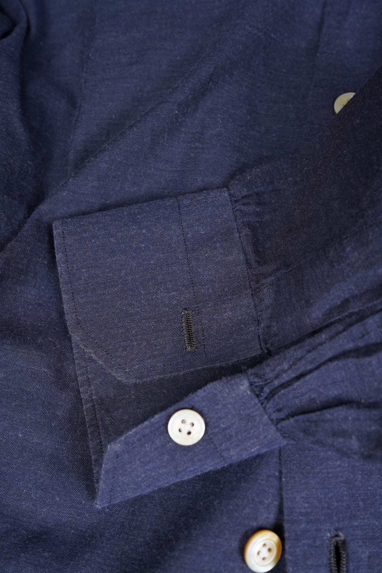 Kiton Hemd dunkelblau New Tailored Handmade M Slim