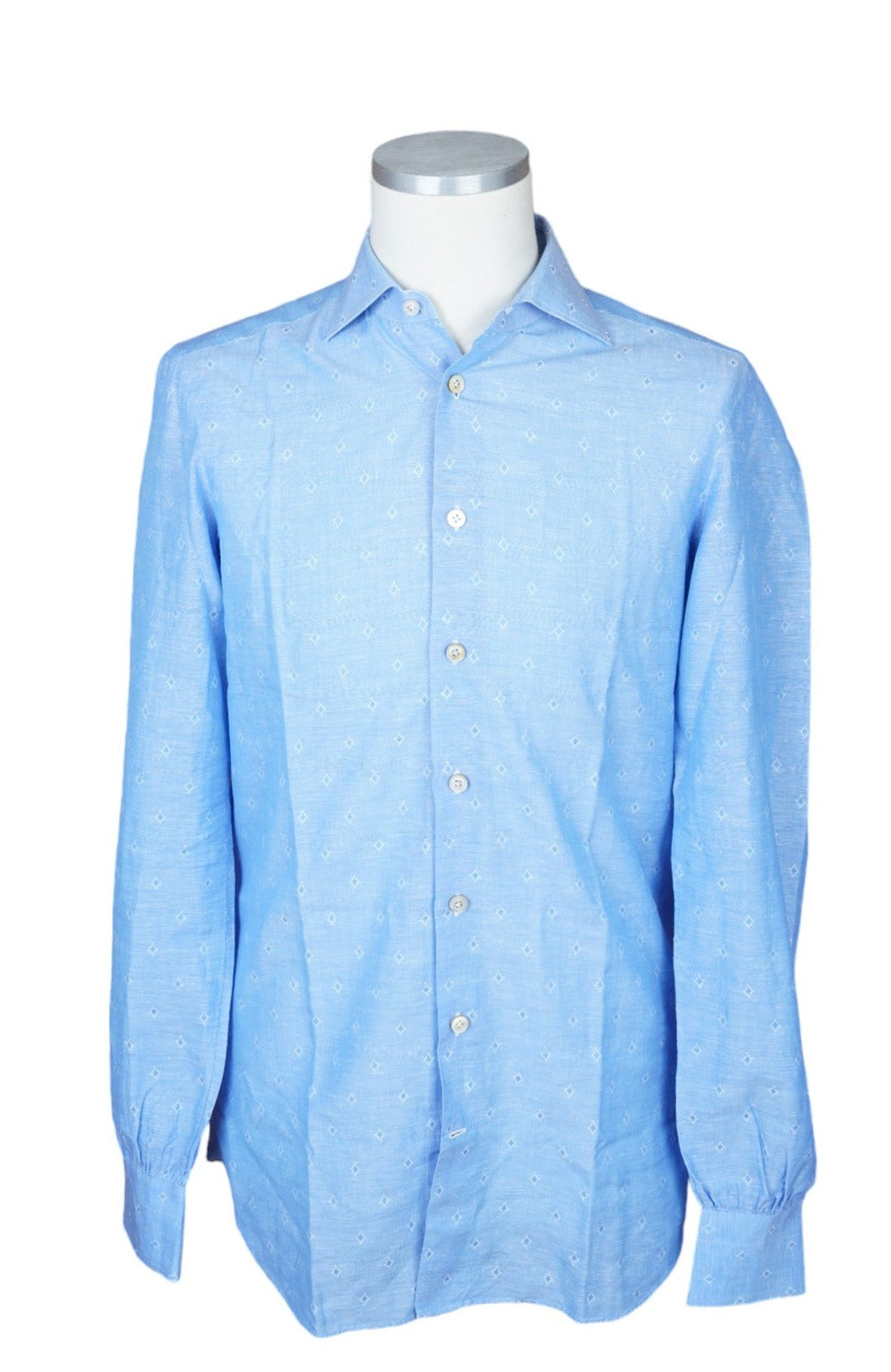 Kiton Shirt Check New Tailored Handmade M Slim