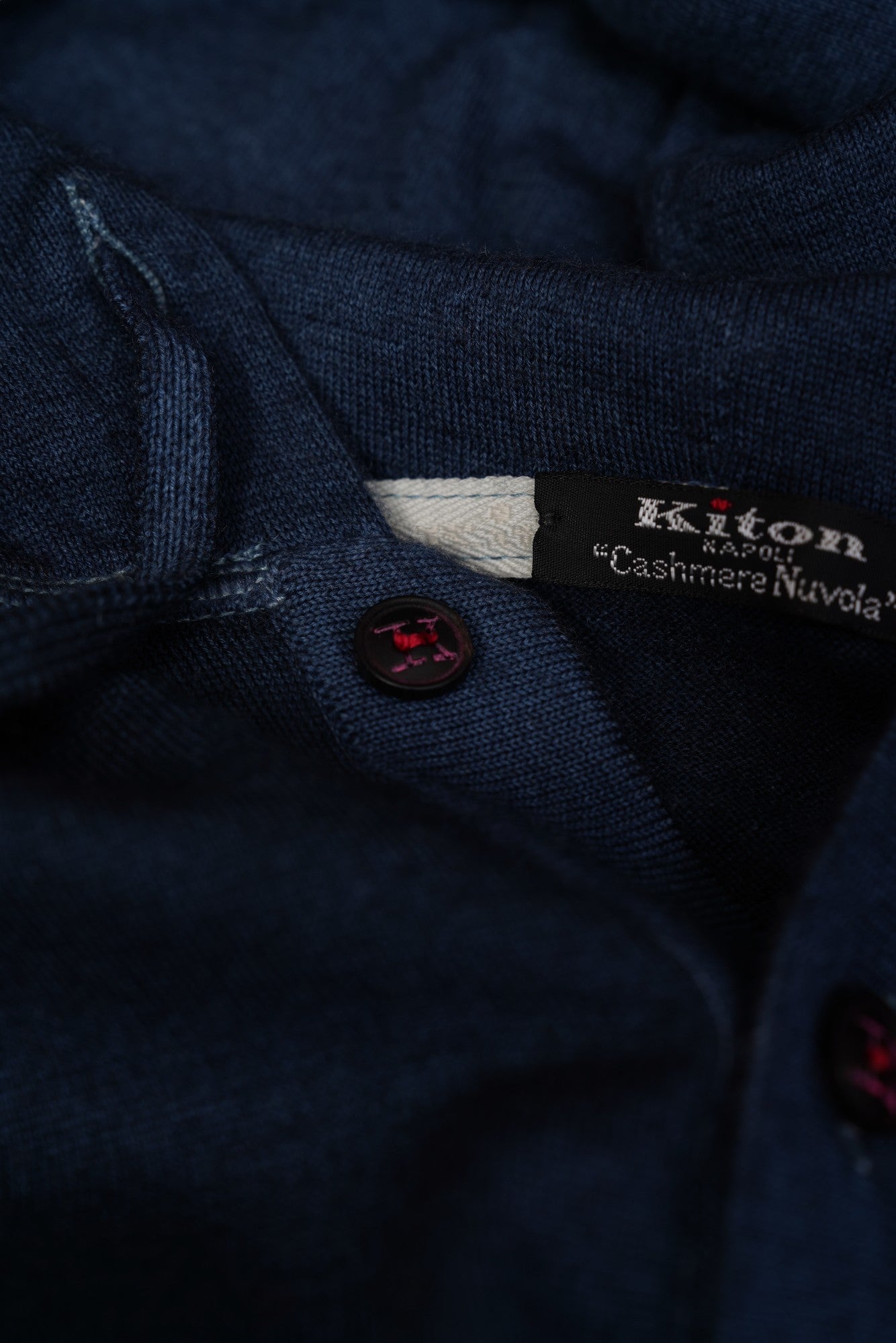 Kiton Sweatshirt Hoodie Kaschmir Nuvola blau Strickjacke