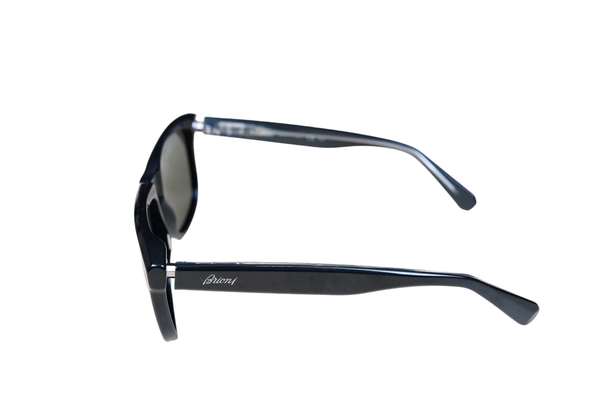 Brioni Lunettes de soleil BR 0063S acétate noir avec titane