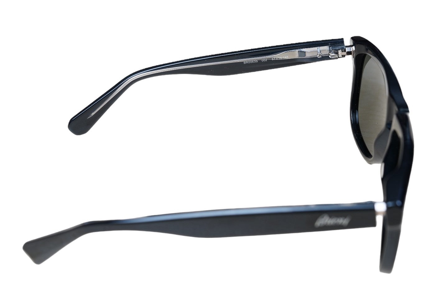 Brioni Lunettes de soleil BR 0063S acétate noir avec titane