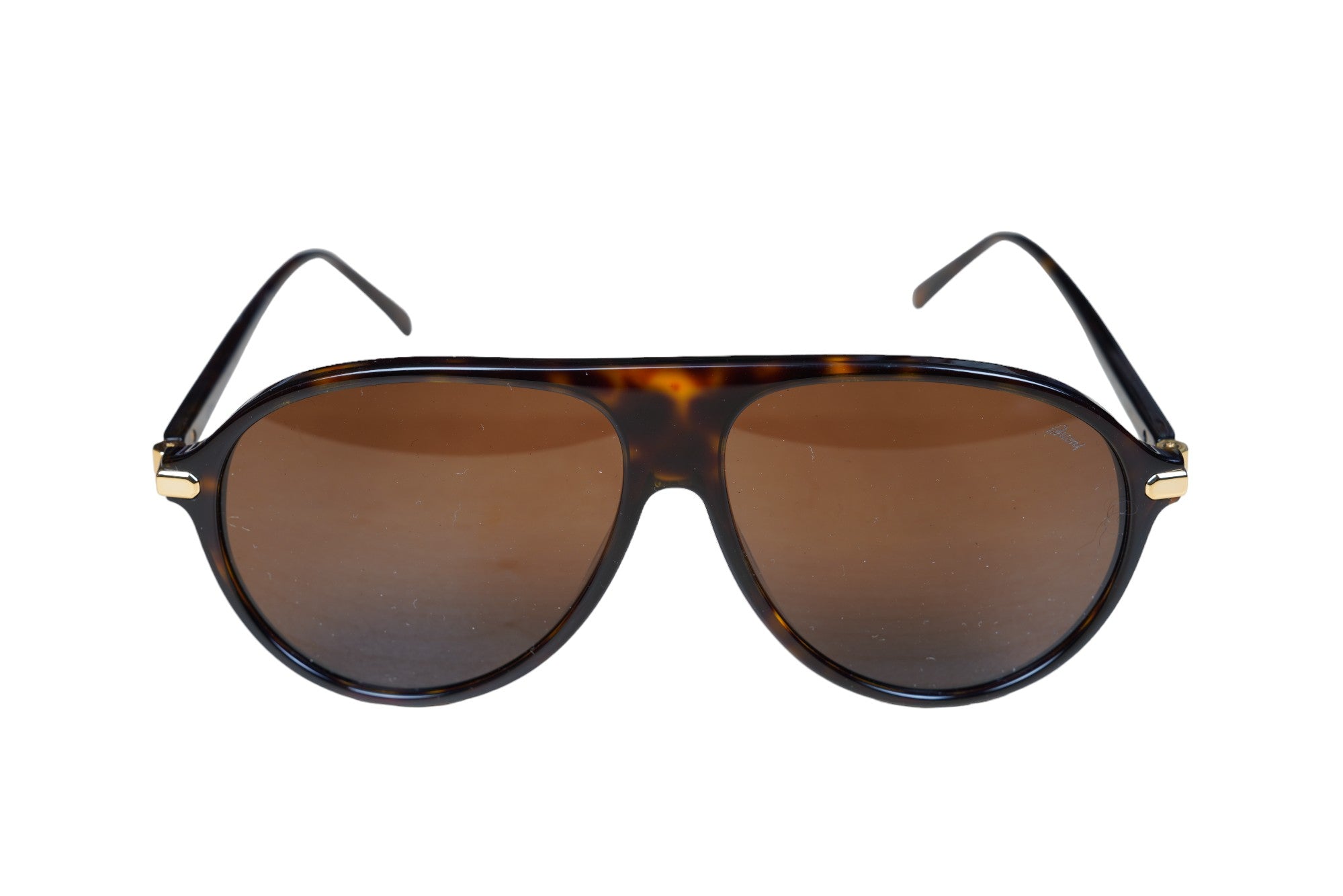 Brioni Lunettes de soleil BR 0059S acétate or
