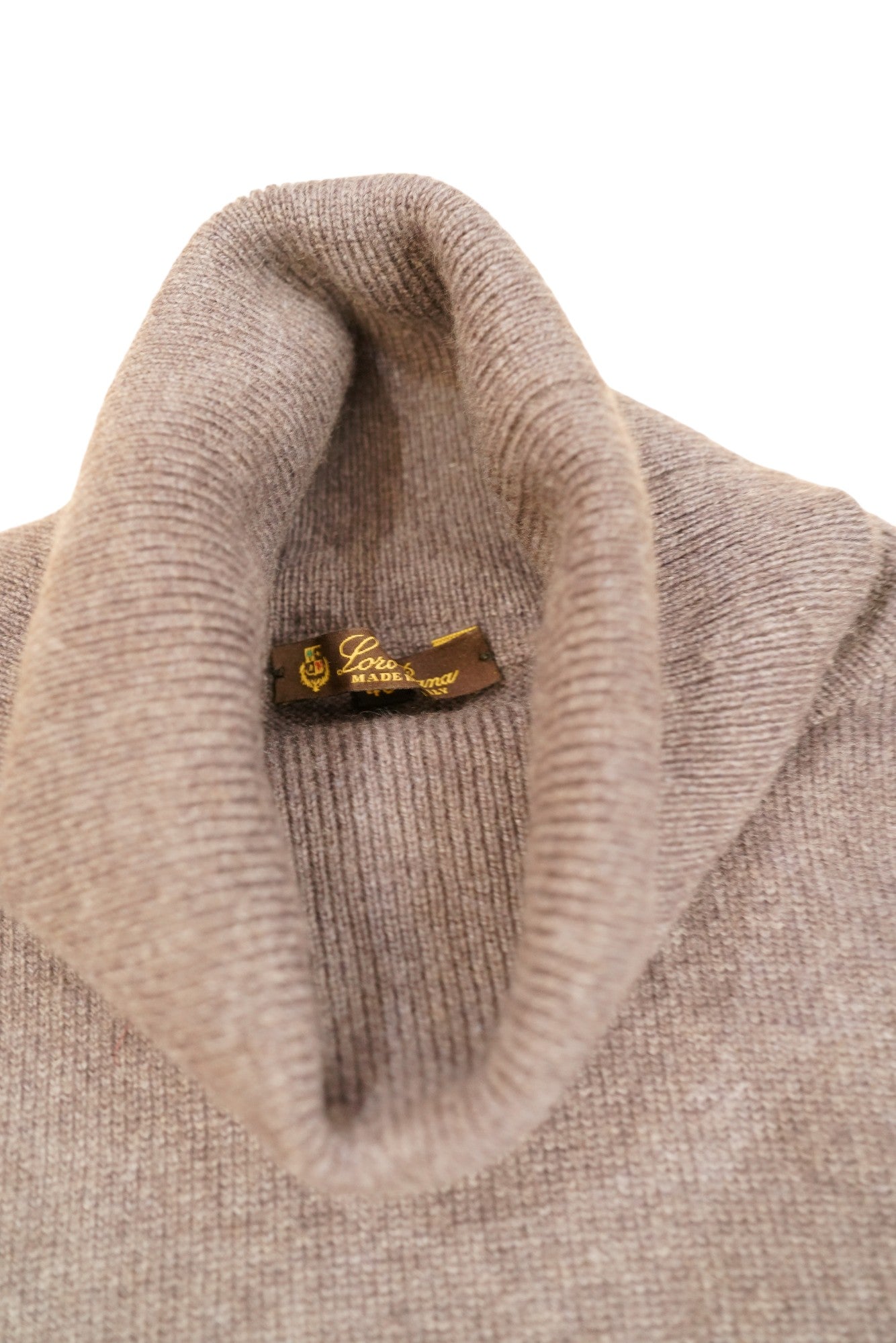 Loro Piana Rollkragenpullover Kaschmir Kurzarm L