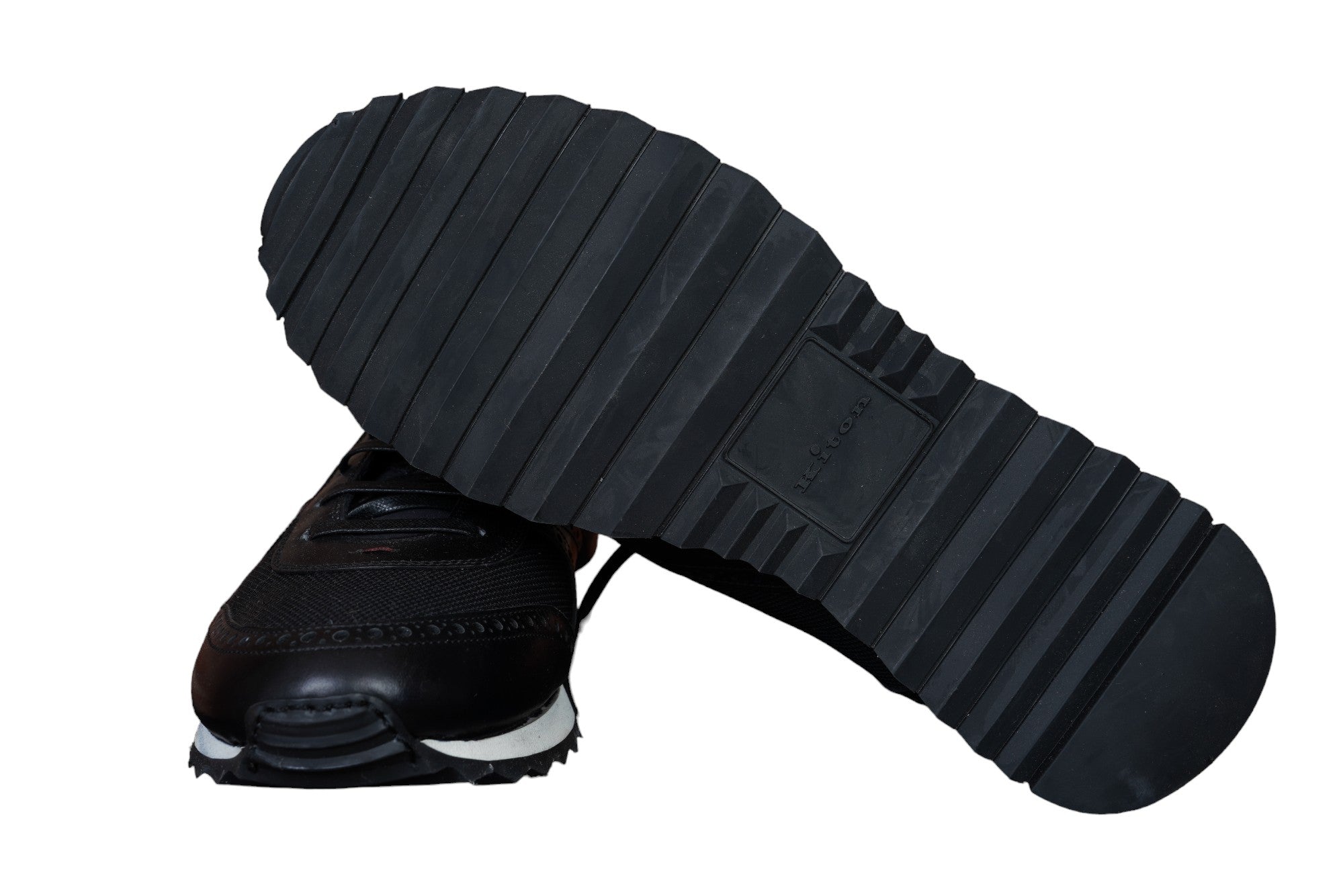 Kiton trainer shoes leather