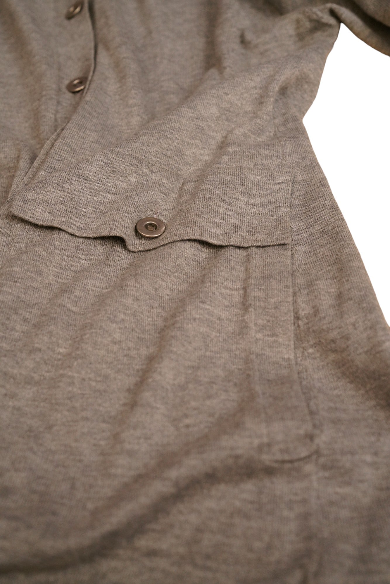 Brunello Cucinelli Cardigan en tricot avec poches coton S (D) manches courtes été