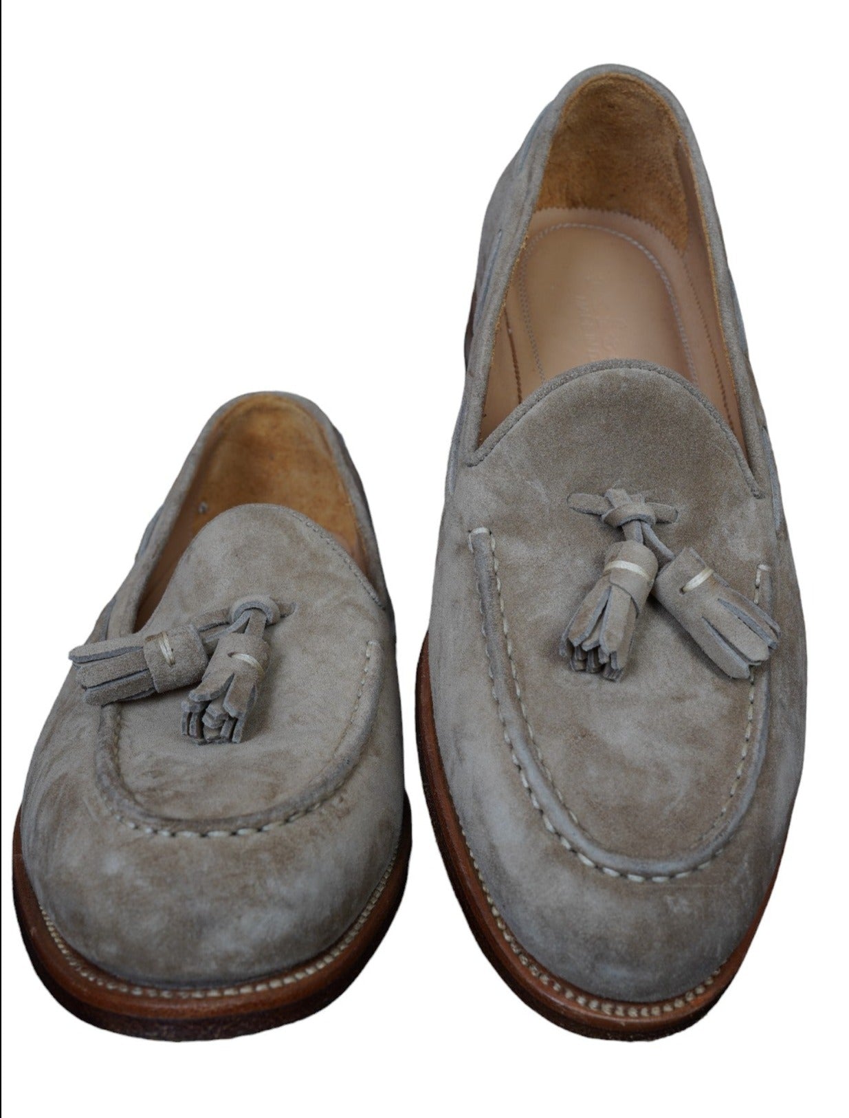 Chaussure Kiton en cuir de chèvre avec glands USSHOUSN0010439
