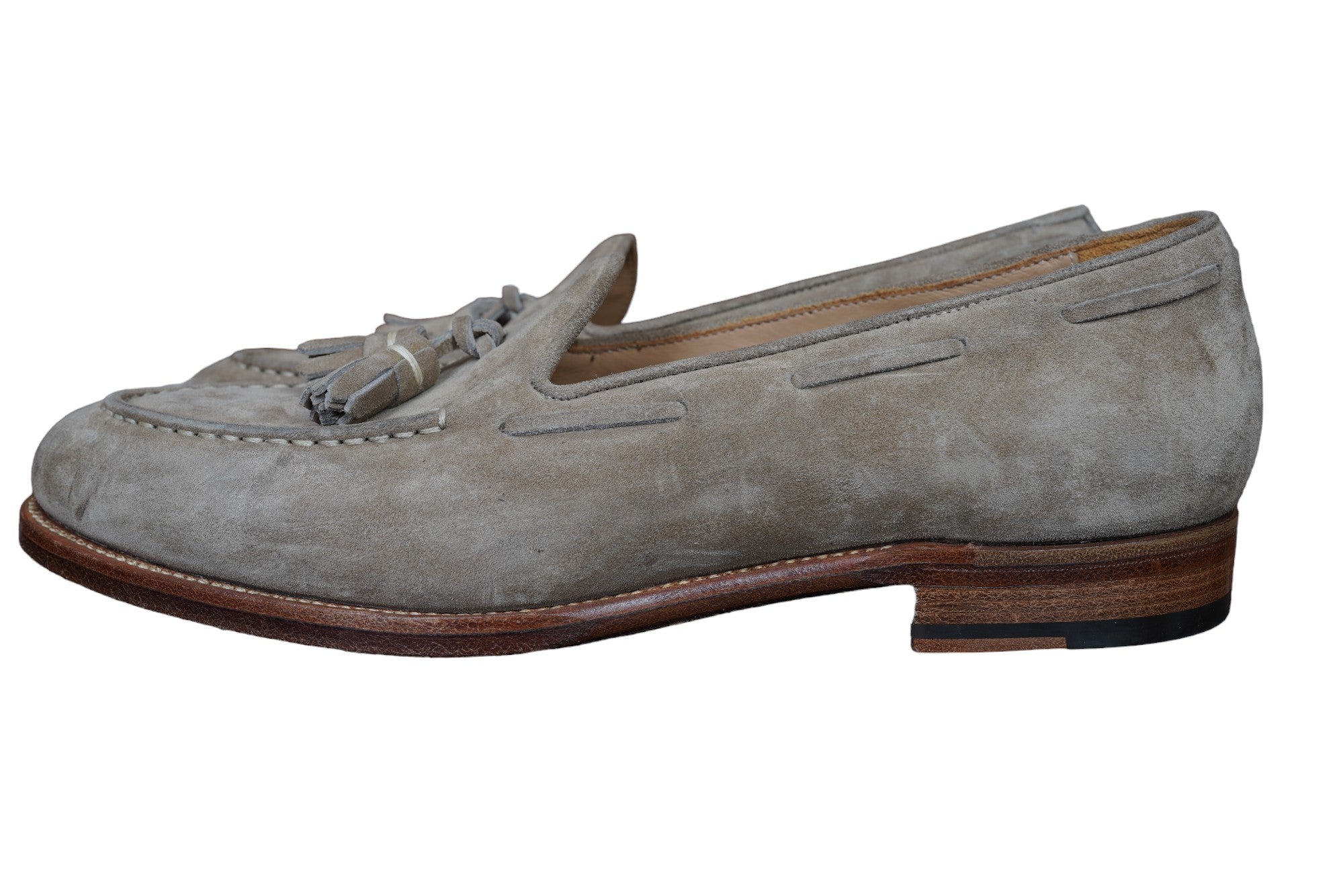 Chaussure Kiton en cuir de chèvre avec glands USSHOUSN0010439