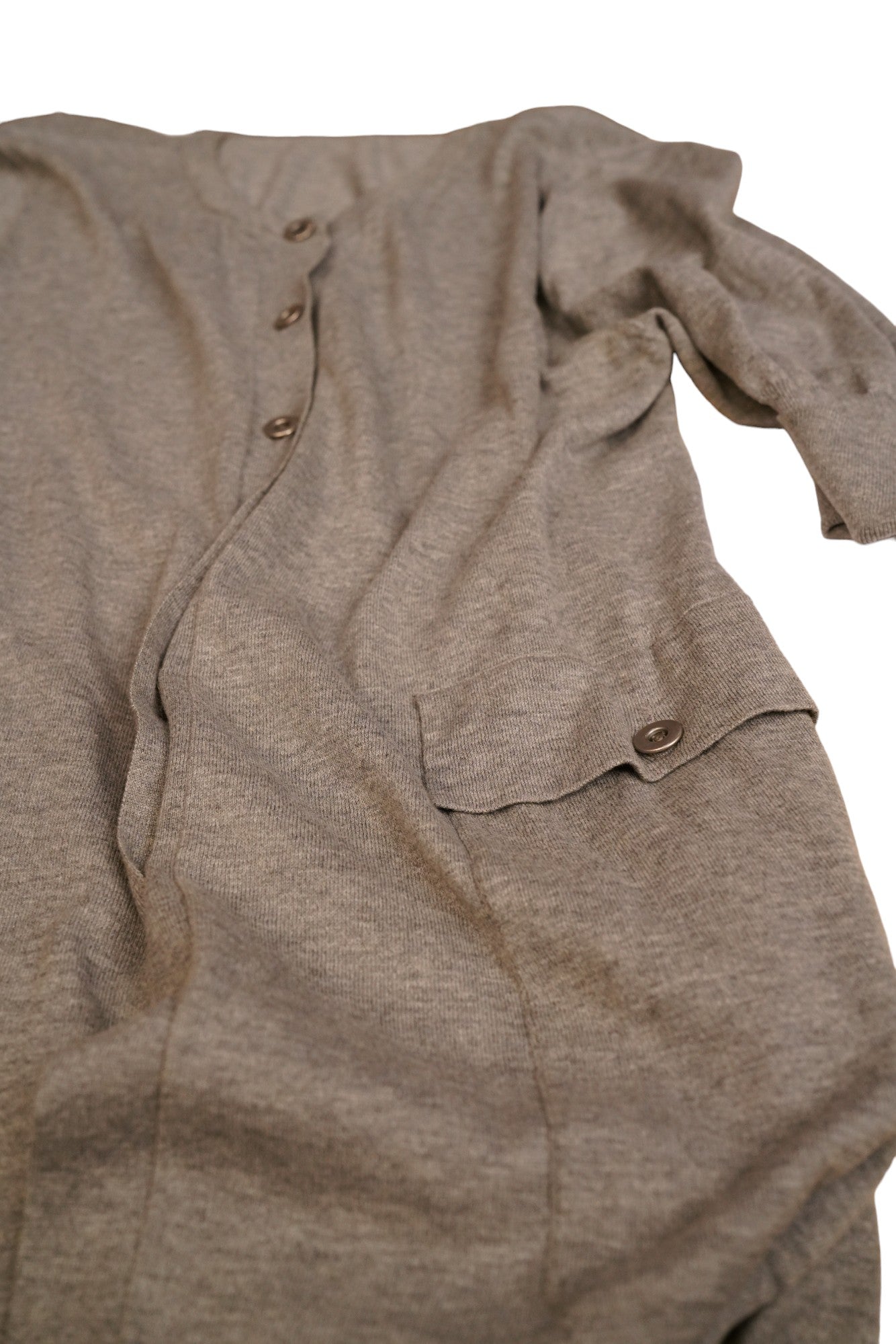 Brunello Cucinelli Cardigan en tricot avec poches coton S (D) manches courtes été