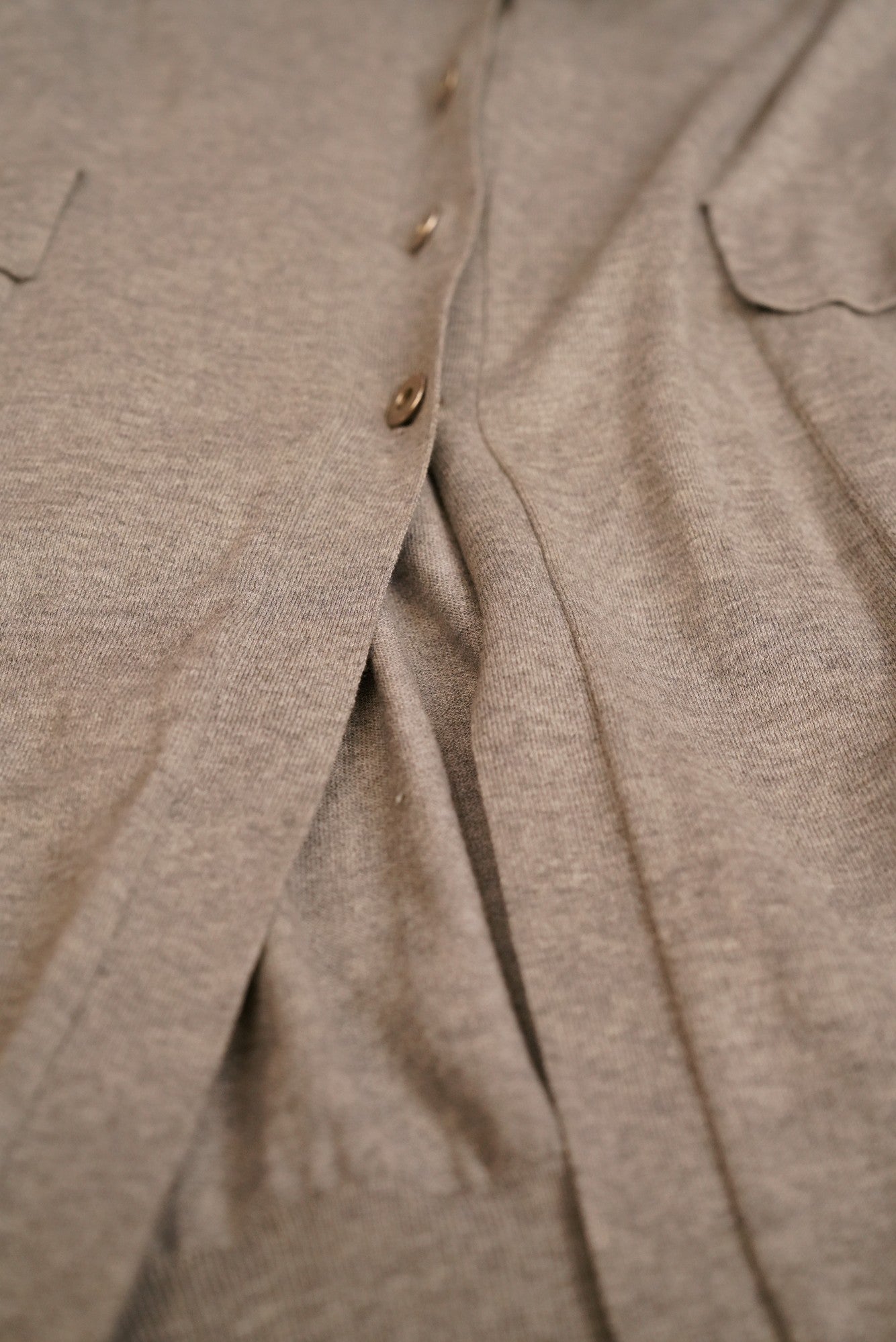 Brunello Cucinelli Cardigan en tricot avec poches coton S (D) manches courtes été