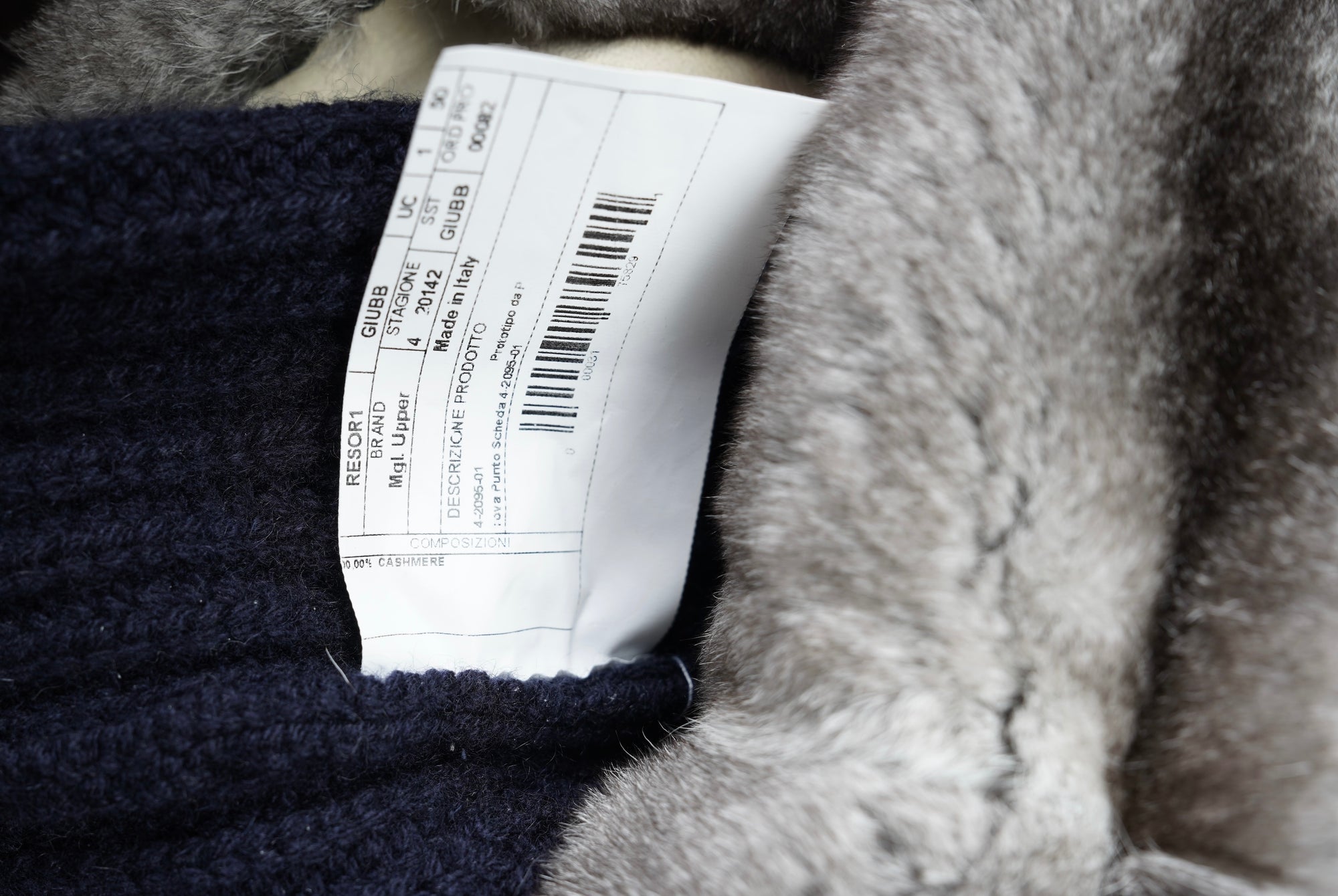 Zegna chore jacket in wool and cotton jersey