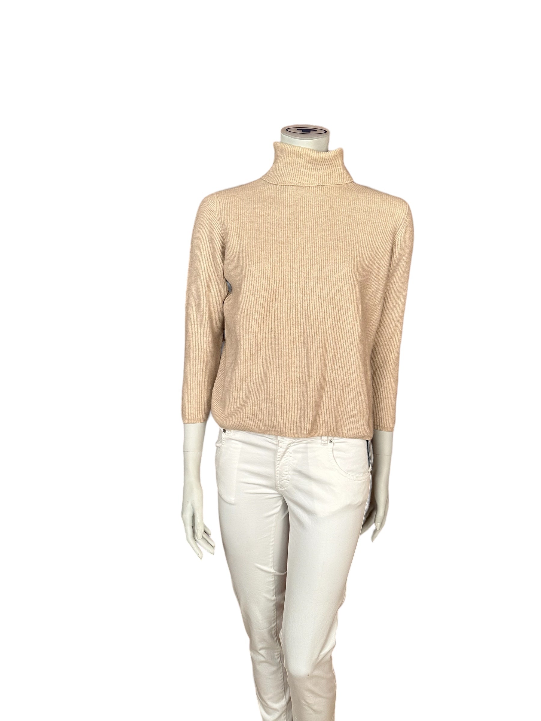 Lanificio Colombo turtleneck jumper cashmere/silk short sleeve