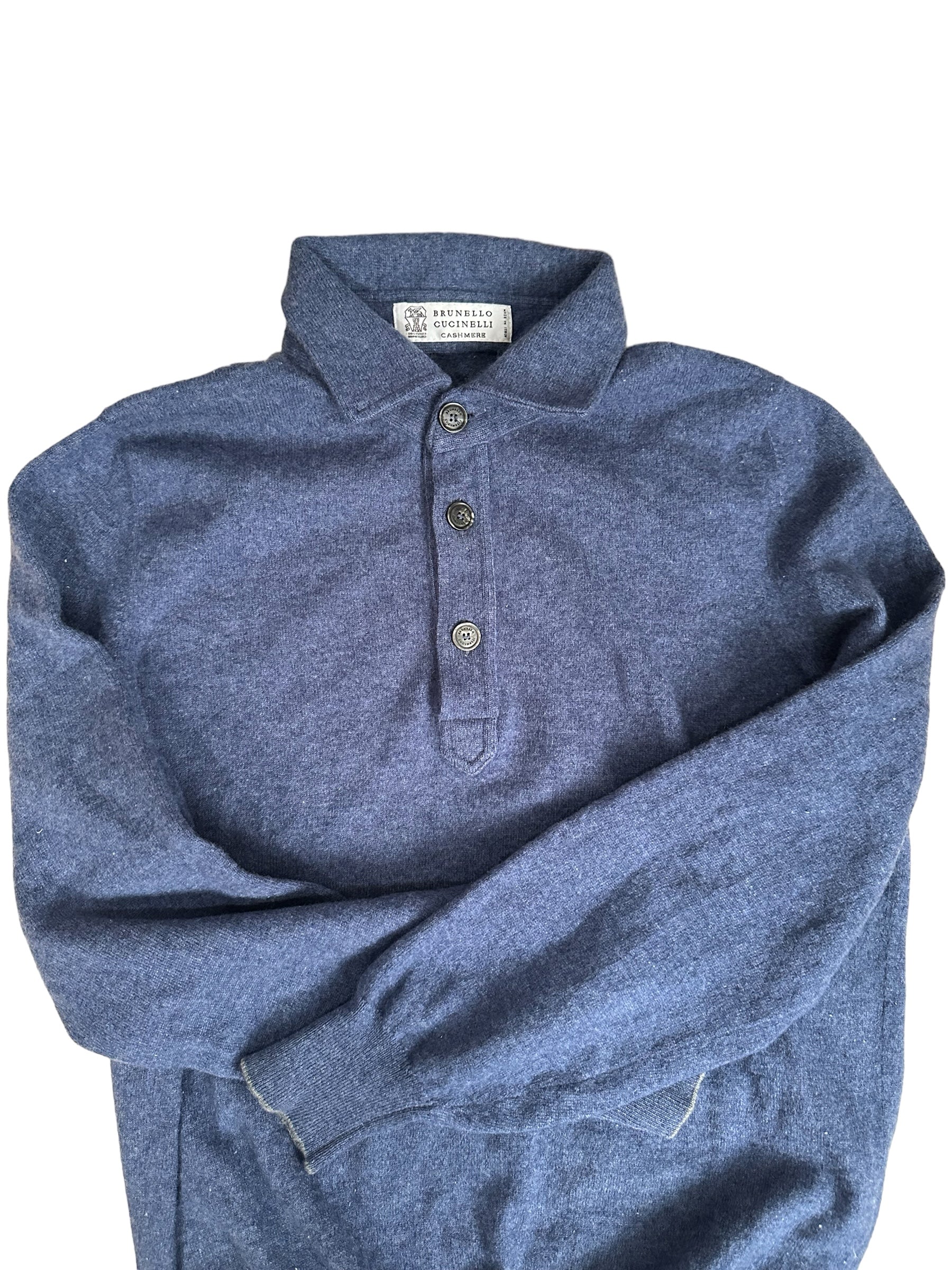 Brunello Cucinelli Kaschmir-Pullover mit Knopfleiste Neu