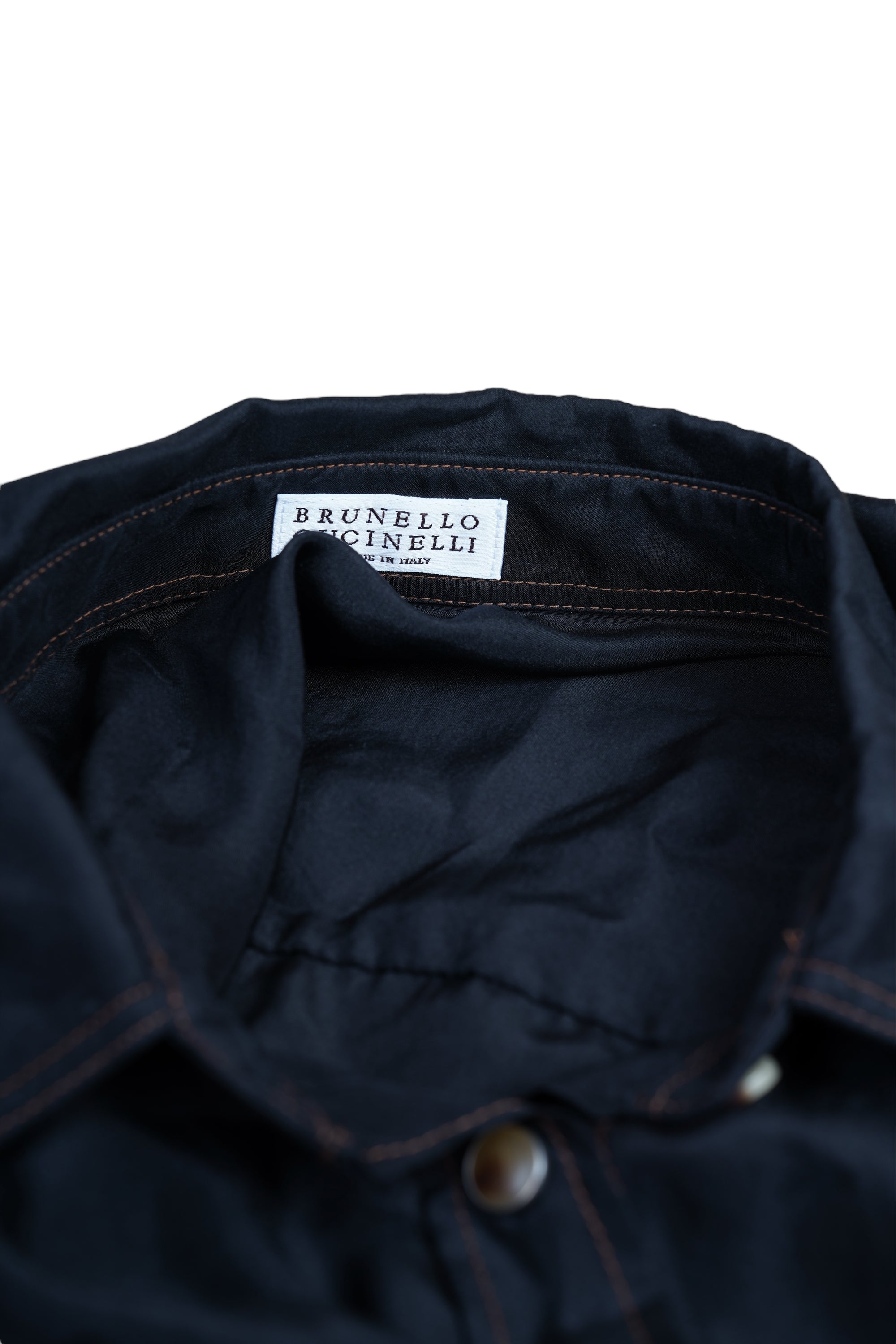 Brunello Cucinelli Bluse aus Seiden-Crepe de Chine mit Monili Detail Oversize