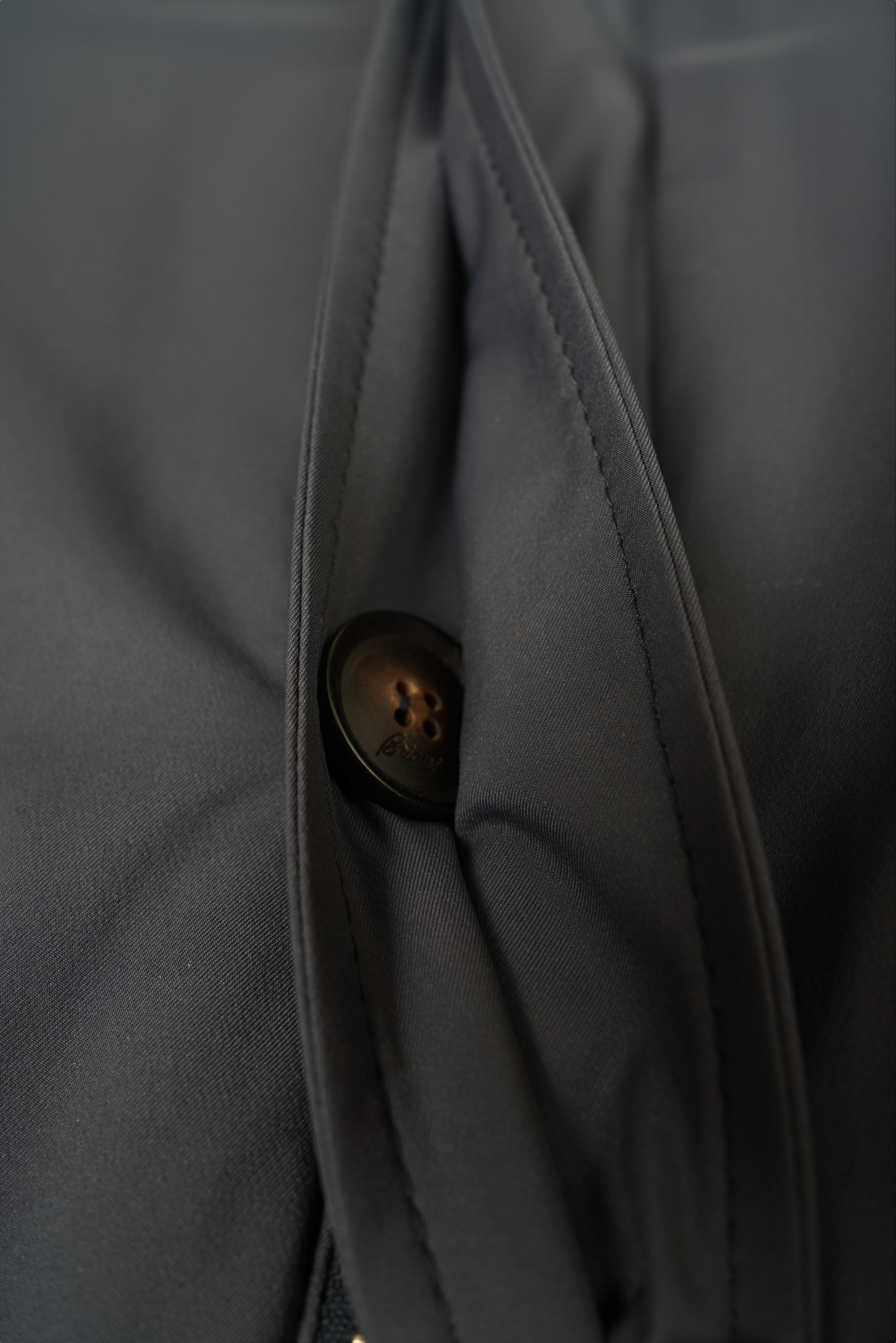 Brioni Manteau en laine avec cachemire Manteau homme double boutonnage à chevrons