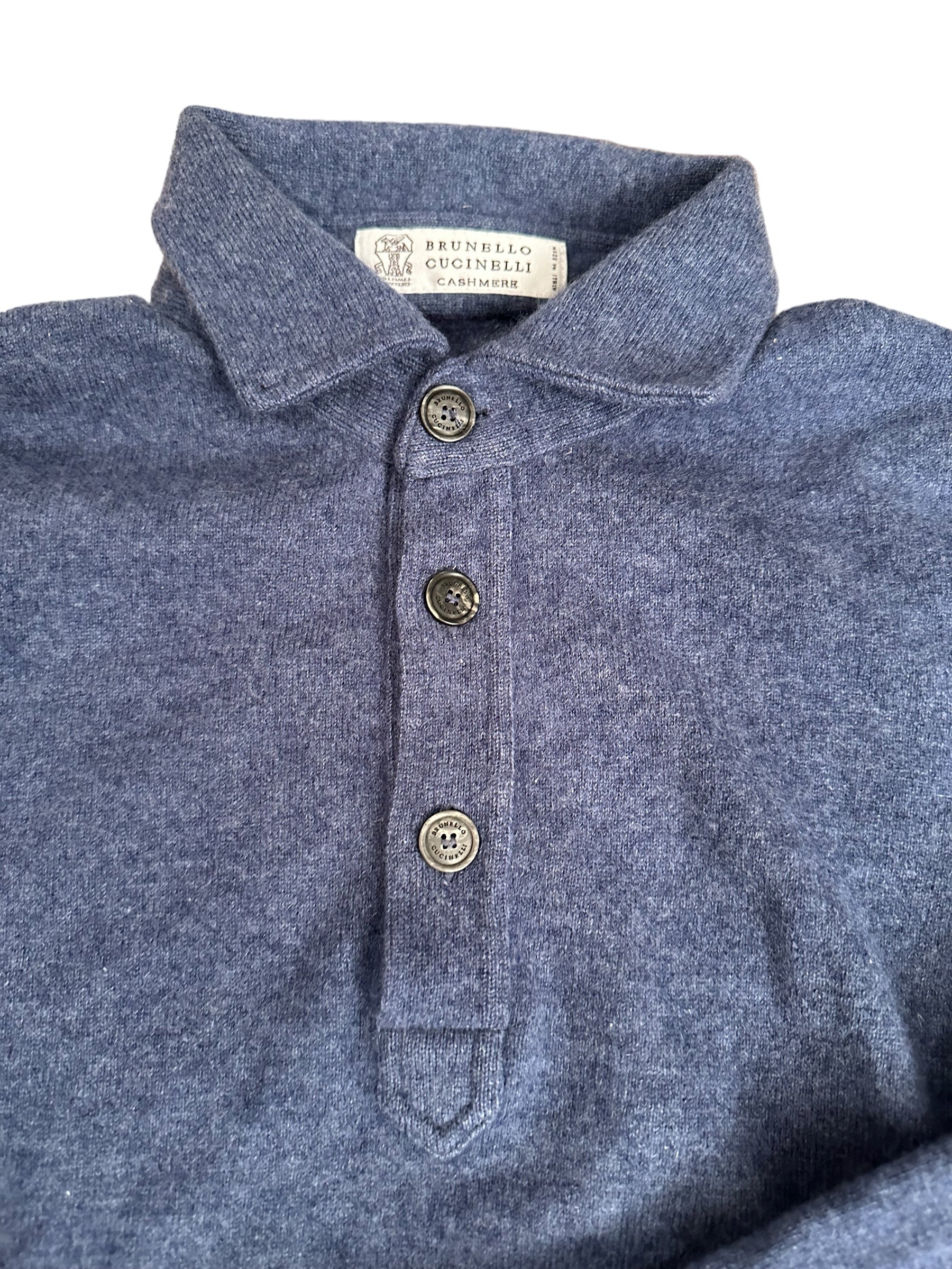 Brunello Cucinelli Kaschmir-Pullover mit Knopfleiste Neu