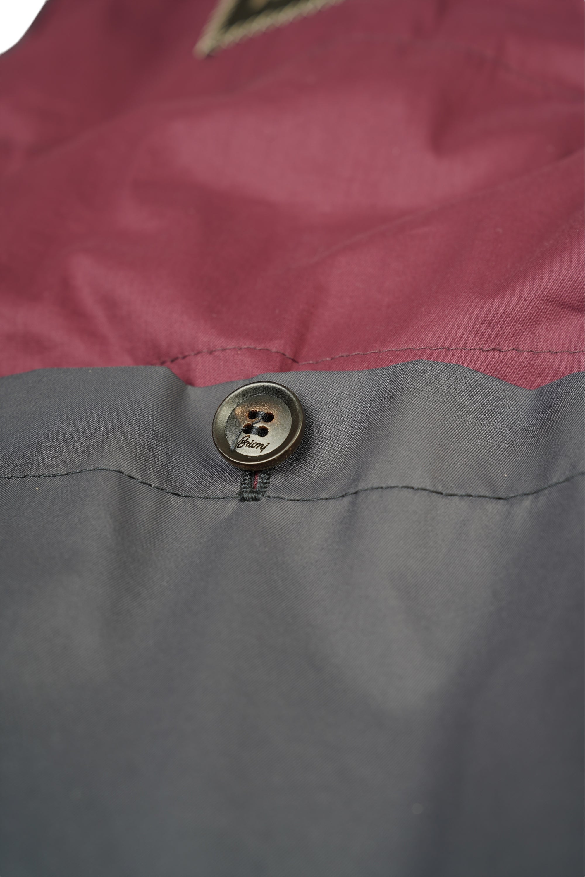 Brioni Manteau en laine avec cachemire Manteau homme double boutonnage à chevrons