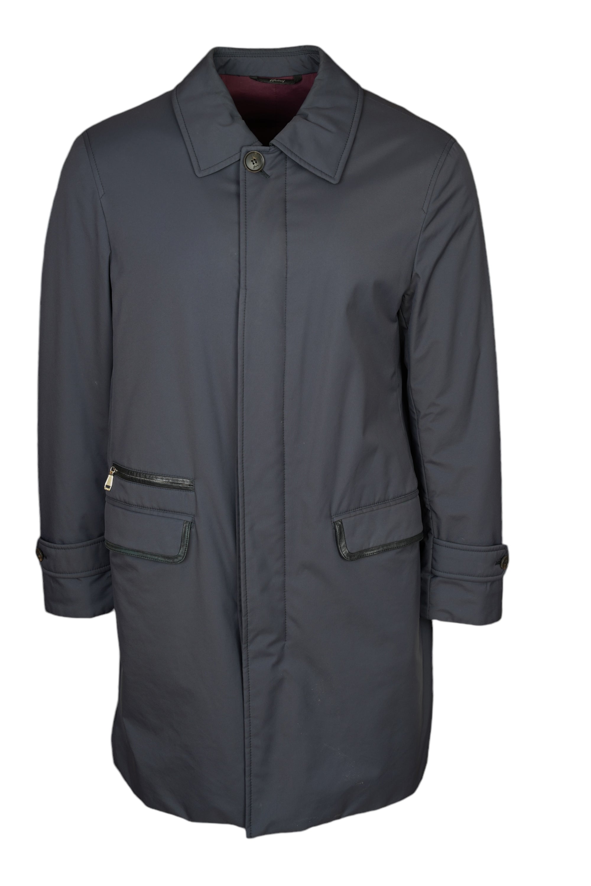 Brioni Manteau en laine avec cachemire Manteau homme double boutonnage à chevrons
