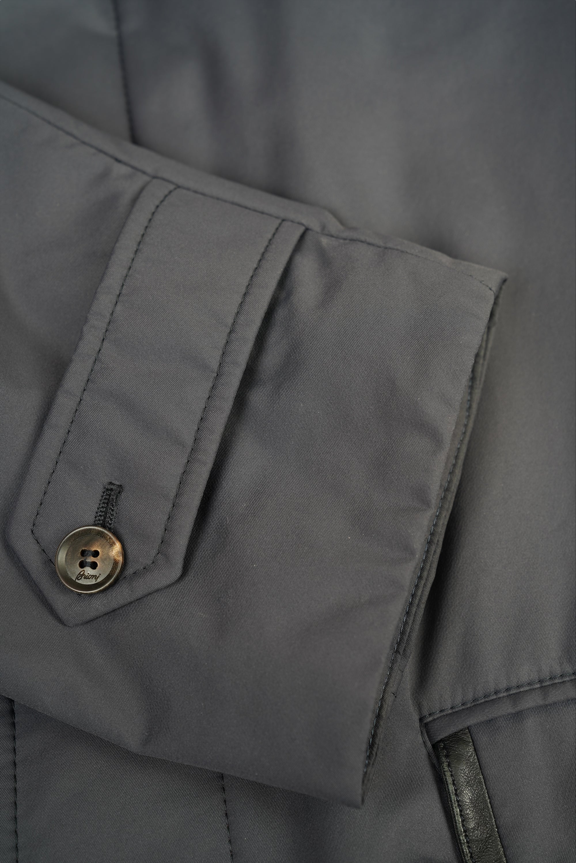 Brioni Manteau en laine avec cachemire Manteau homme double boutonnage à chevrons