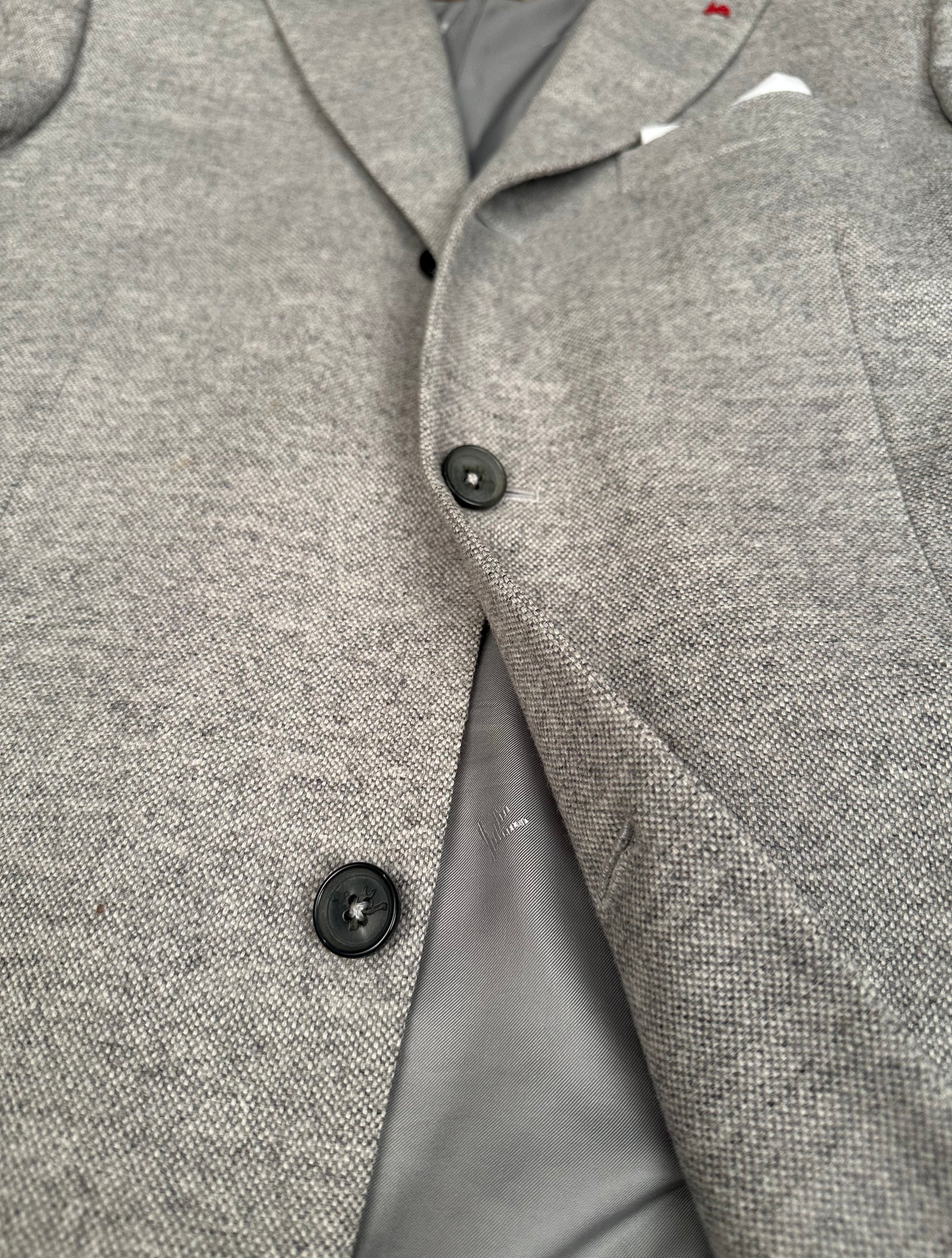 Isaia Jacke Blazer 48 grau aquawool