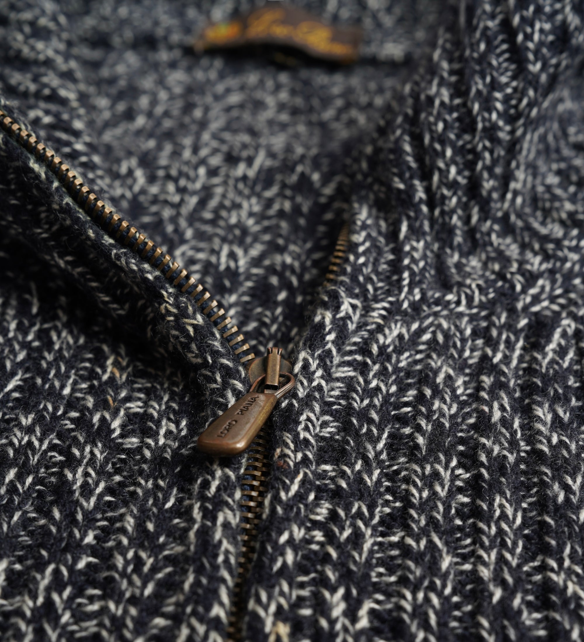 Loro Piana Pullover Kaschmir Strickjacke mit Reißverschluss
