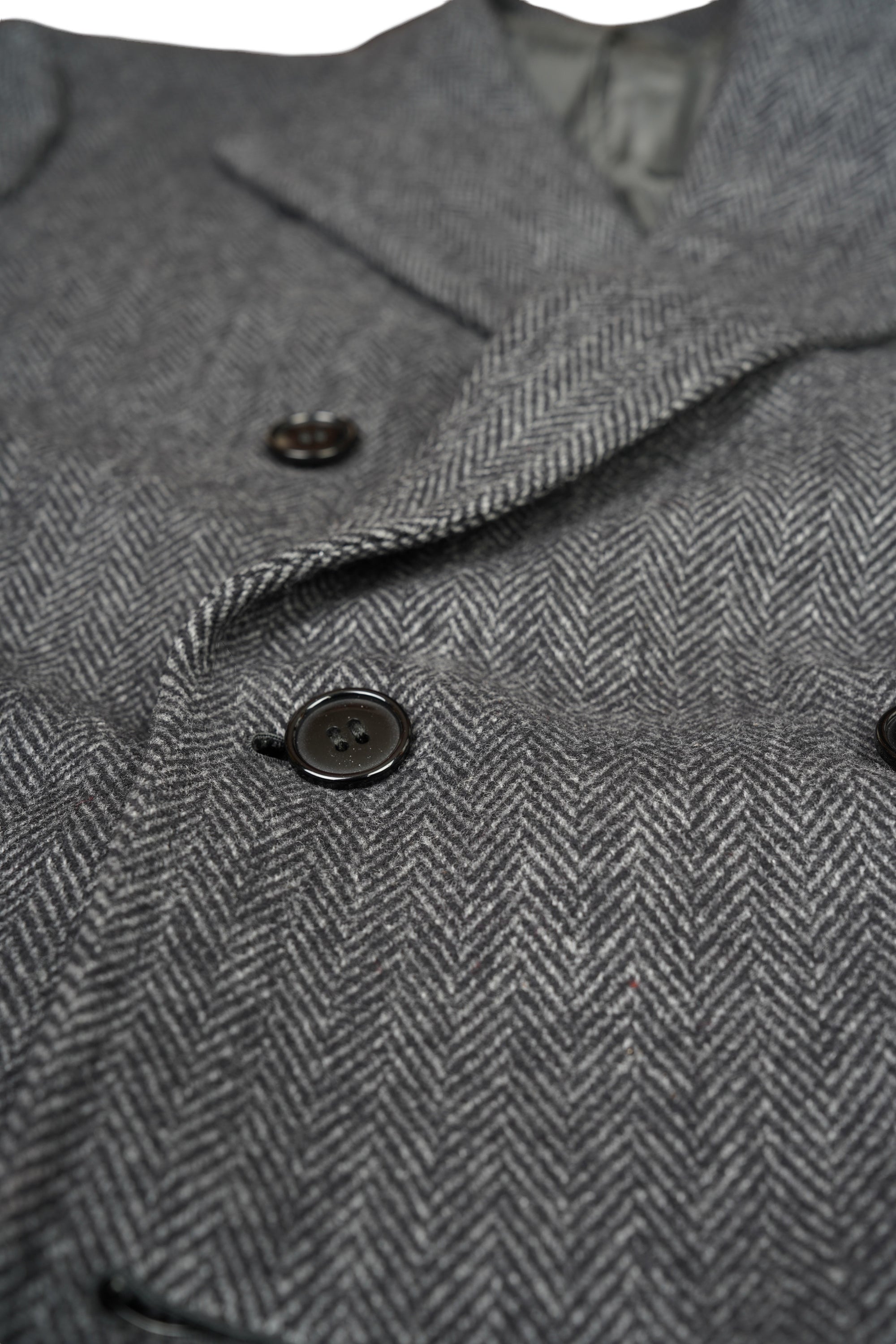 Brioni Manteau en laine avec cachemire Manteau homme double boutonnage à chevrons
