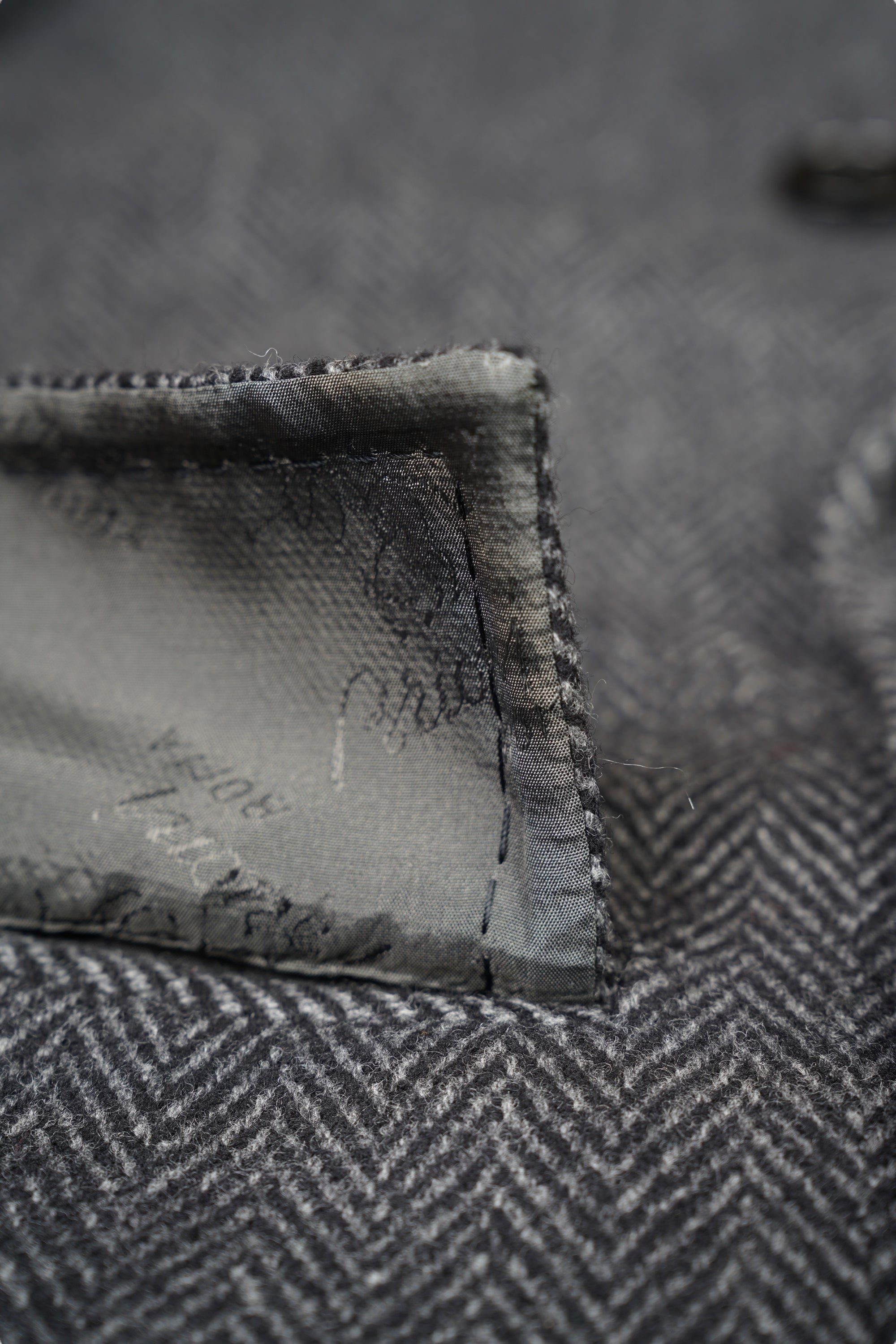 Brioni Manteau en laine avec cachemire Manteau homme double boutonnage à chevrons