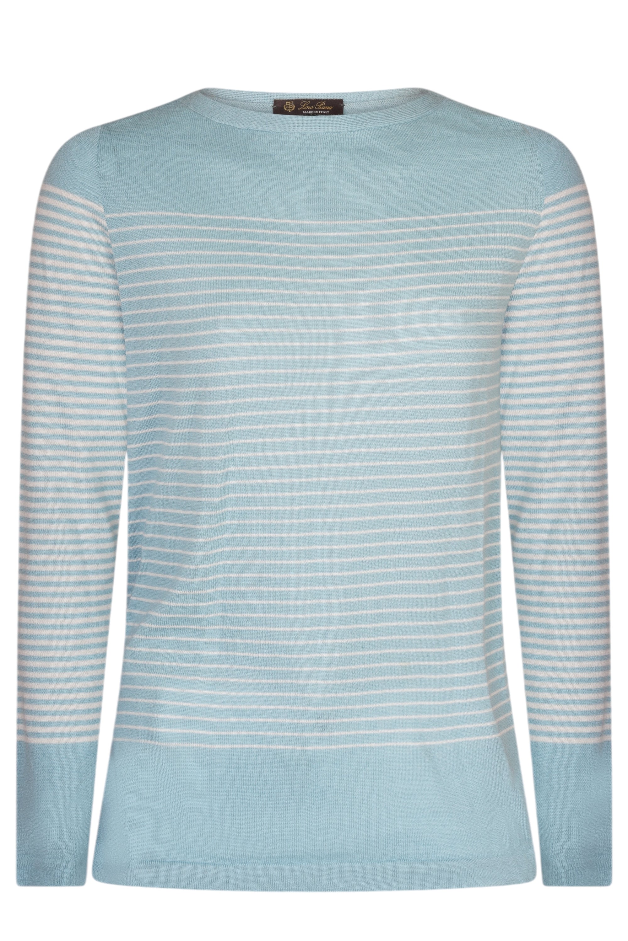 Loro Piana Pullover Pullover femme cachemire col rond bleu