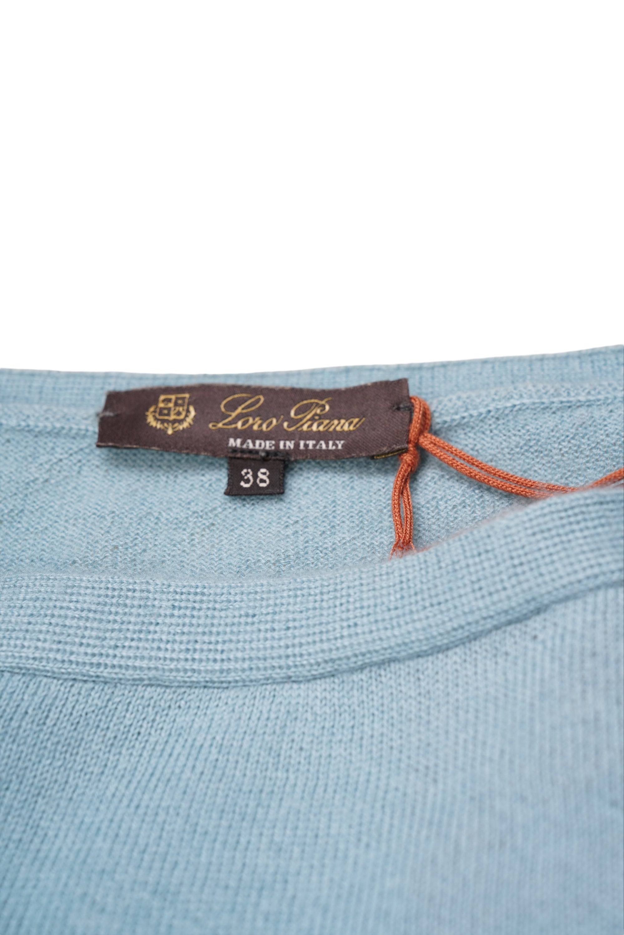 Loro Piana Pullover Pullover femme cachemire col rond bleu