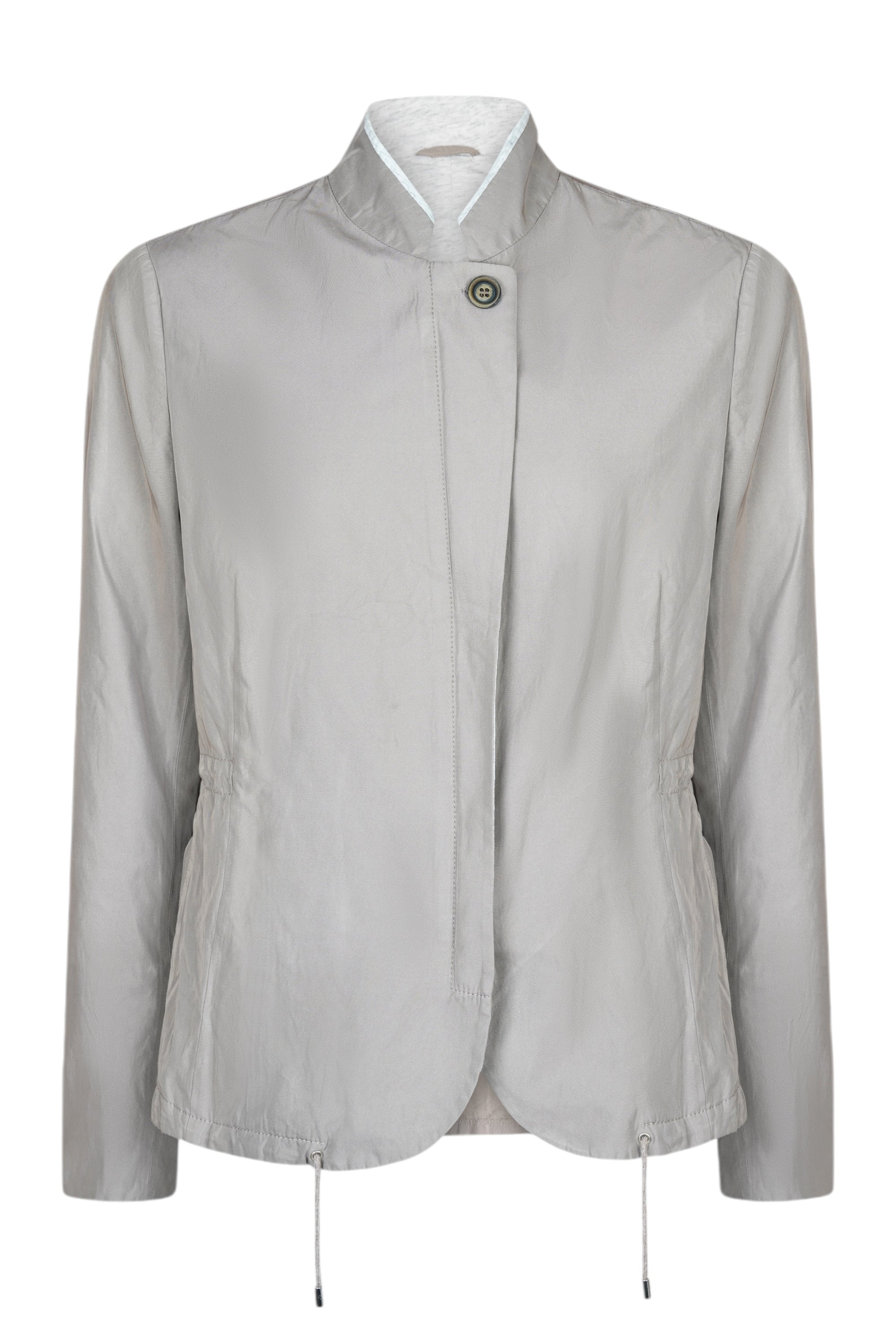 Brunello Cucinelli Veste femme en nylon et soie marron