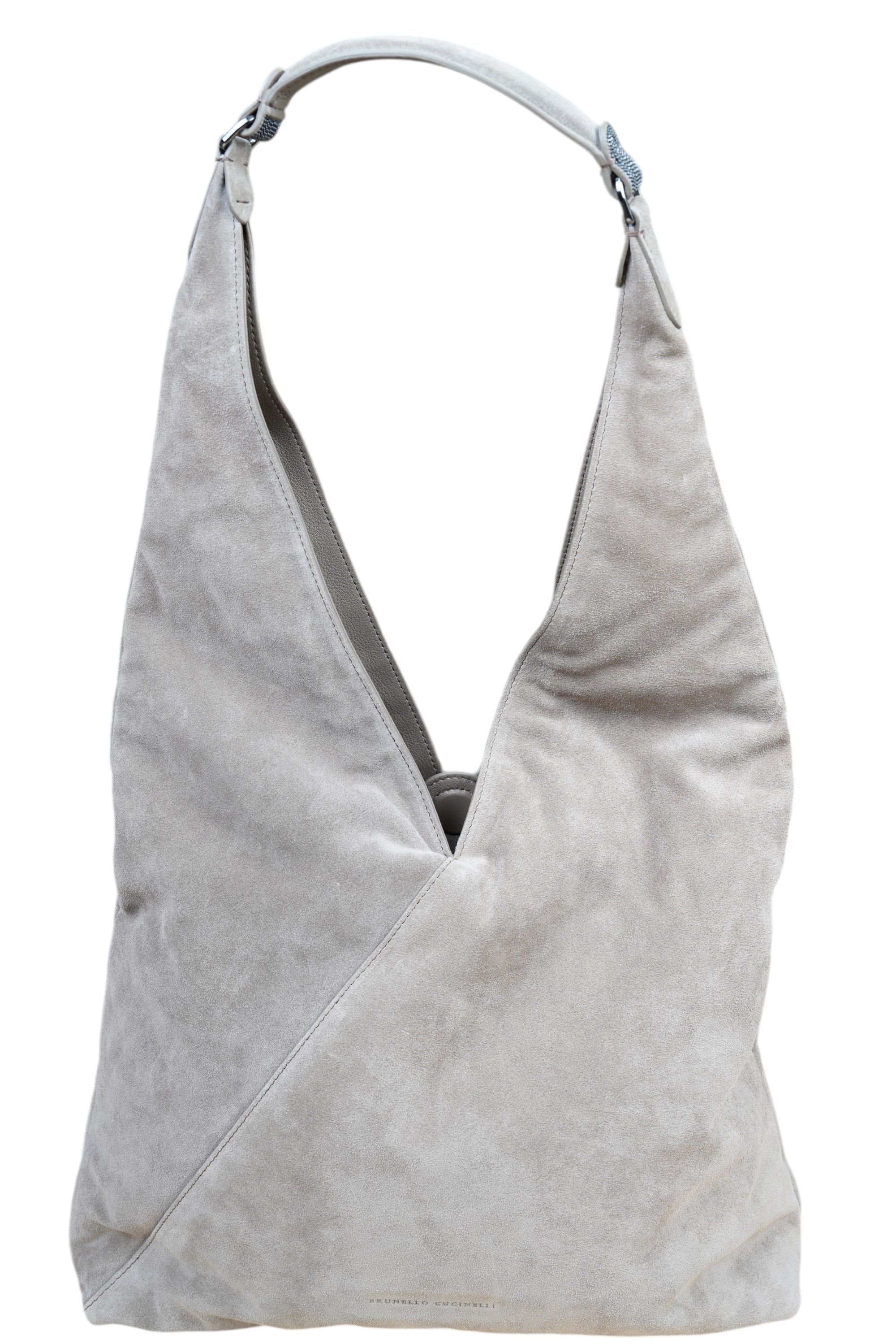 Brunello Cucinelli BC Duo Hobo-Bag Sac à main femme en veau velours avec monli