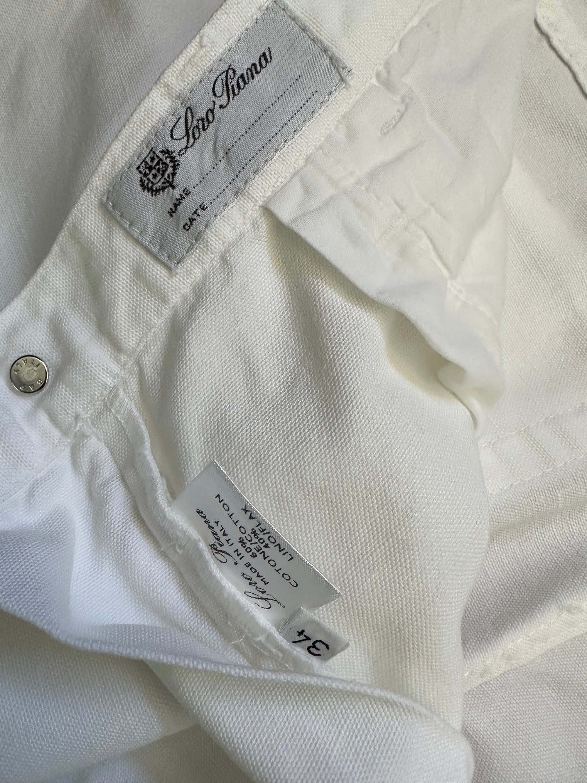 Loro Piana pantalon blanc