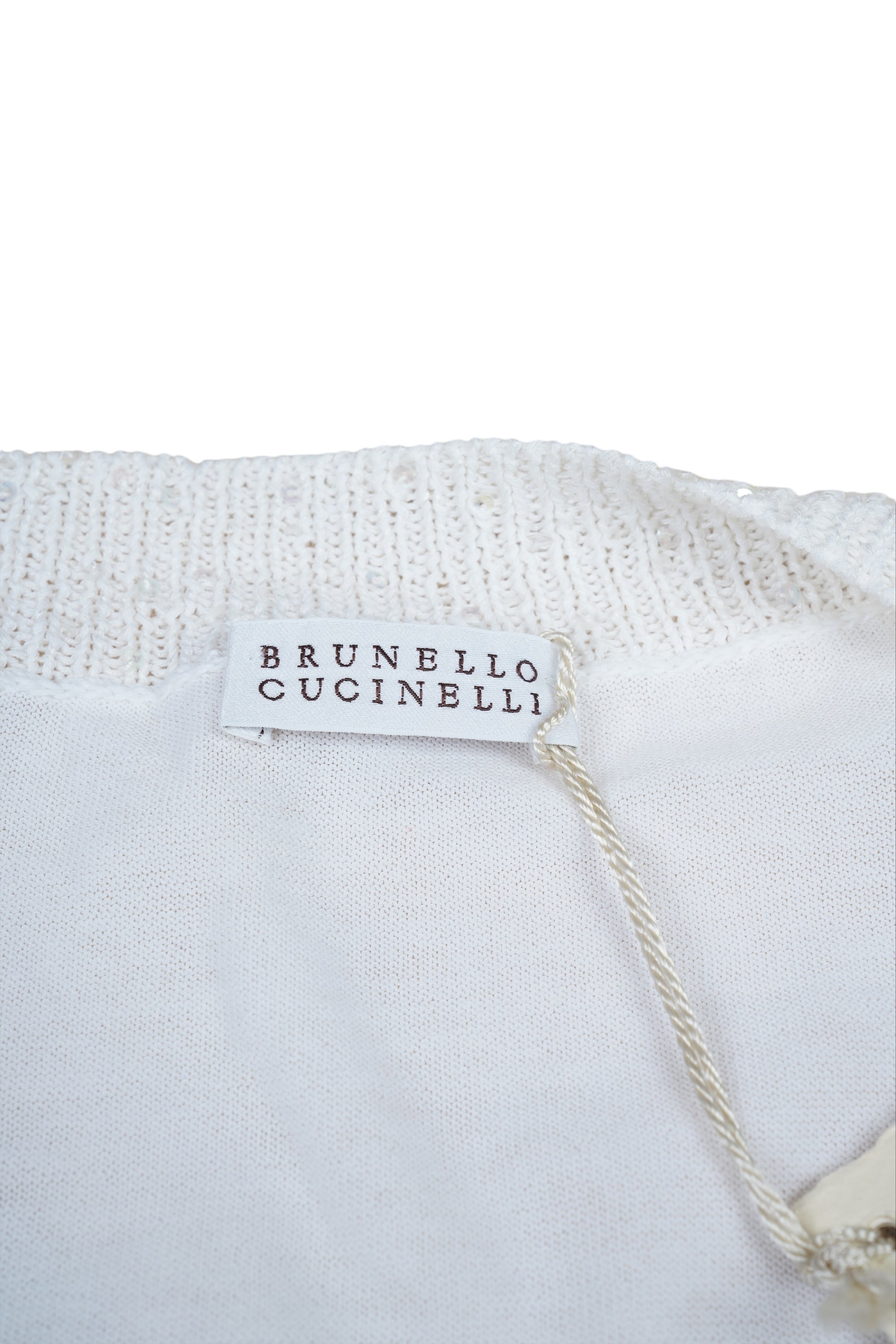 Brunello Cucinelli Damen Pullover Sweatshirt Dazzling aus Seide und Leinen V-Neck