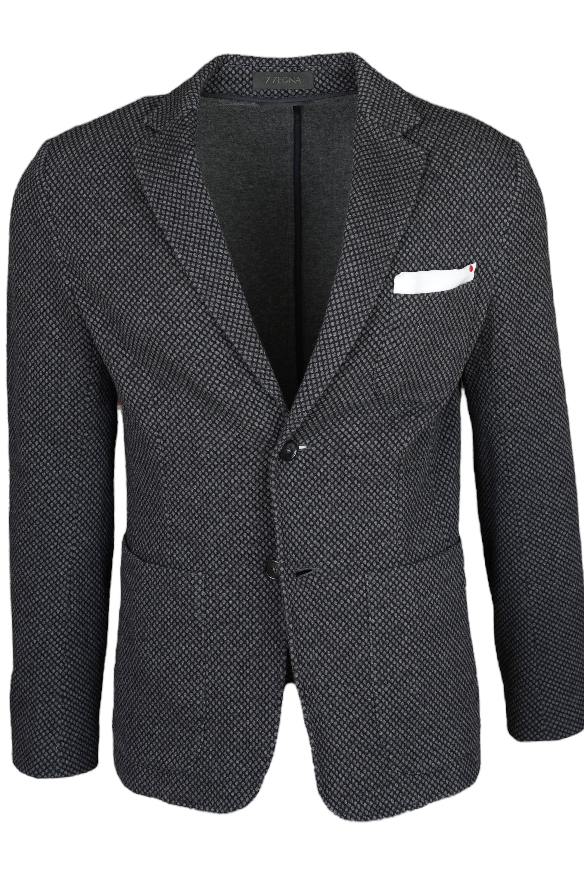 Ermenegildo Zegna Jacke Blazer 48 S Baumwolle/ Wolle grau Jackett