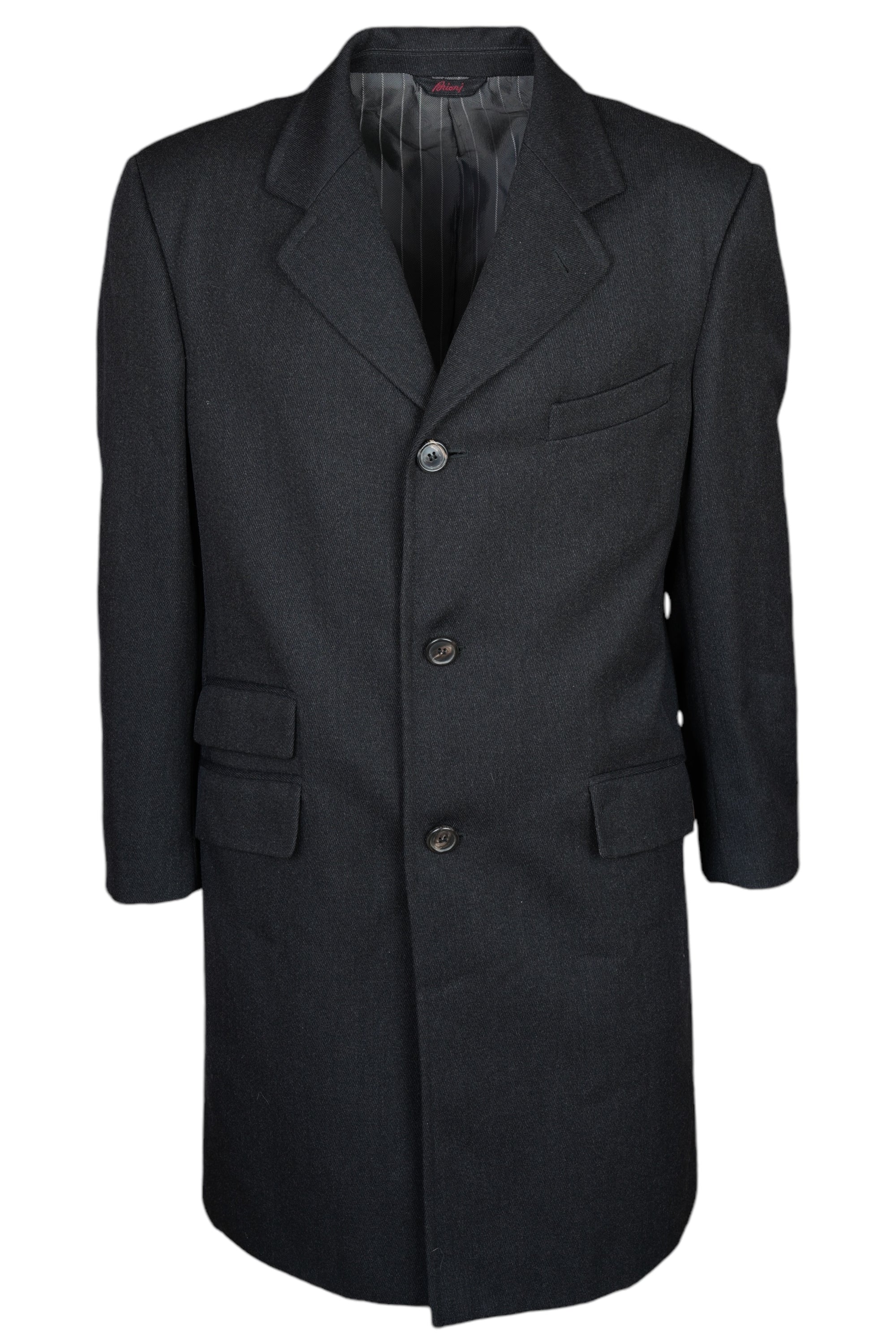 Brioni Manteau en laine avec cachemire Manteau homme double boutonnage à chevrons
