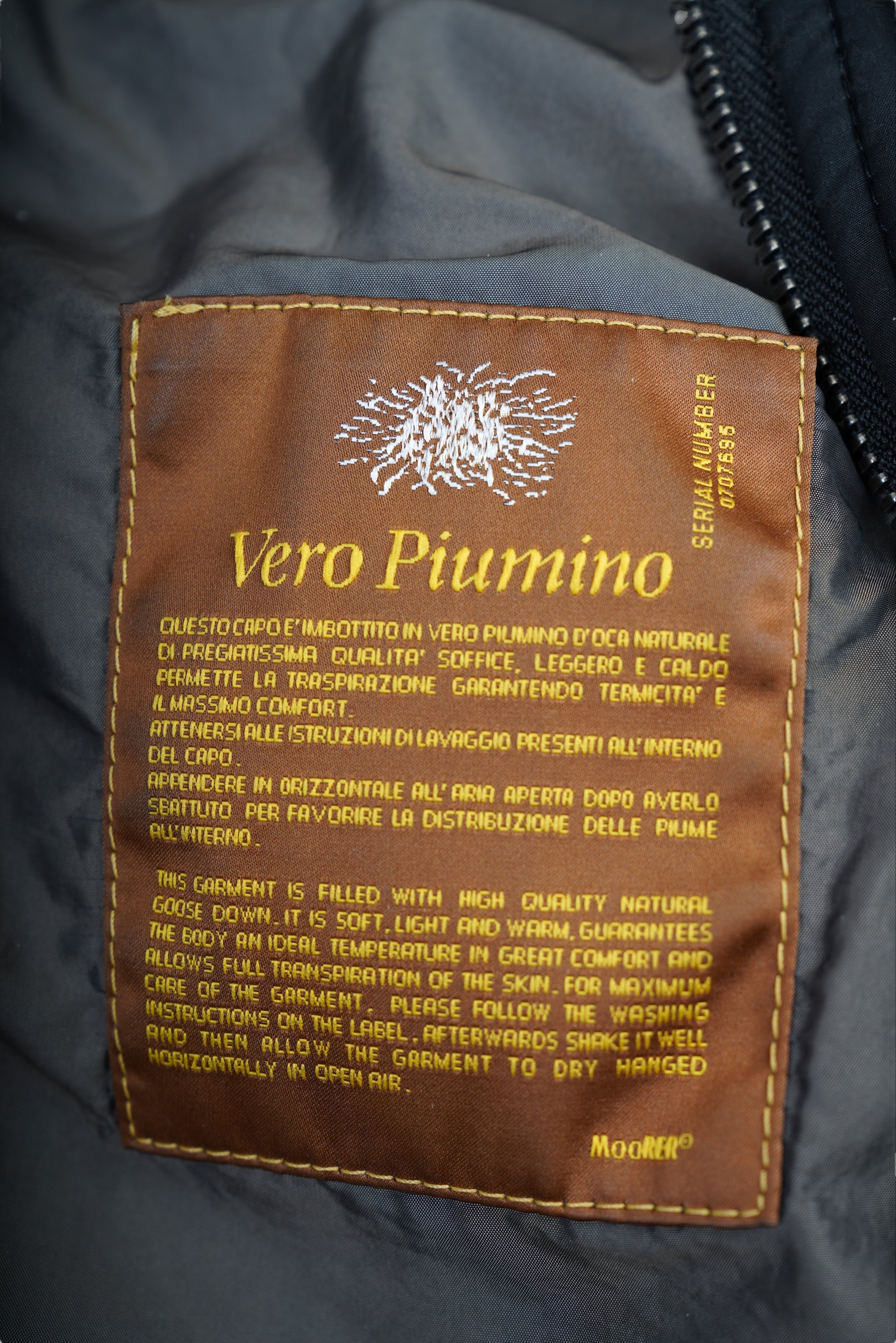 Veste bomber en duvet Moorer