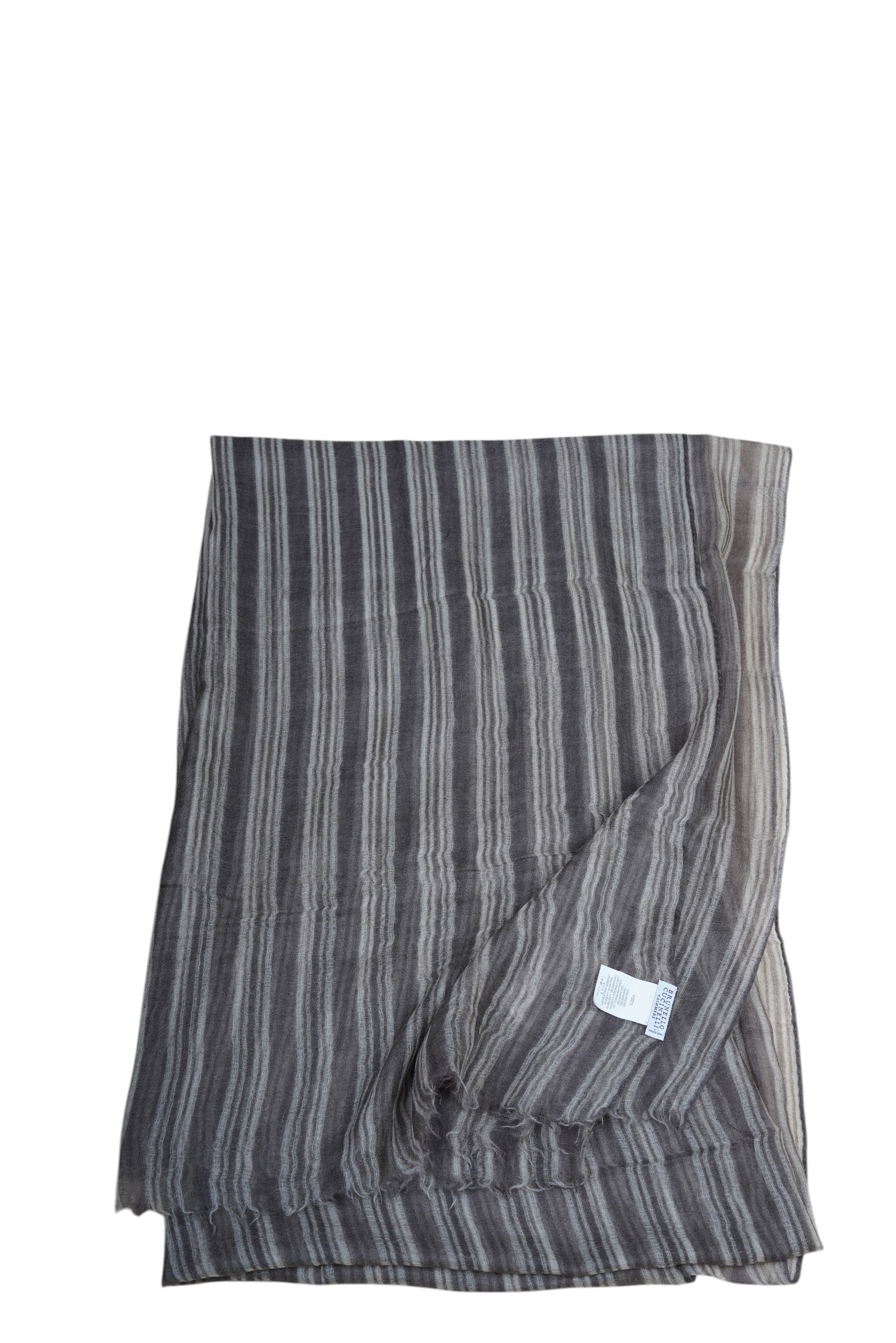 Brunello Cucinelli cashmere scarf with feathers