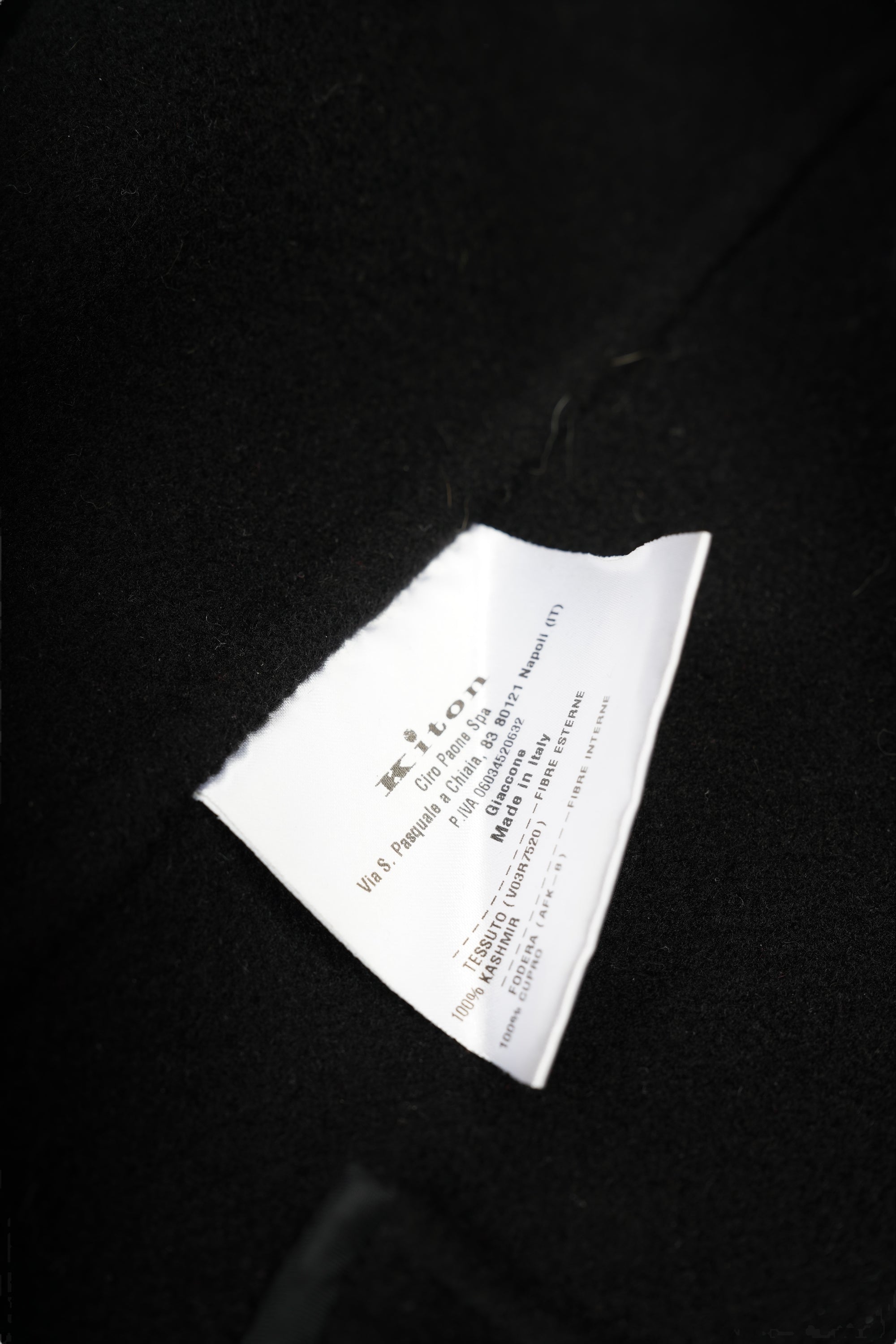 Kiton Mantel Kaschmir Zweireiher Handgenäht Caban Jacke Herren