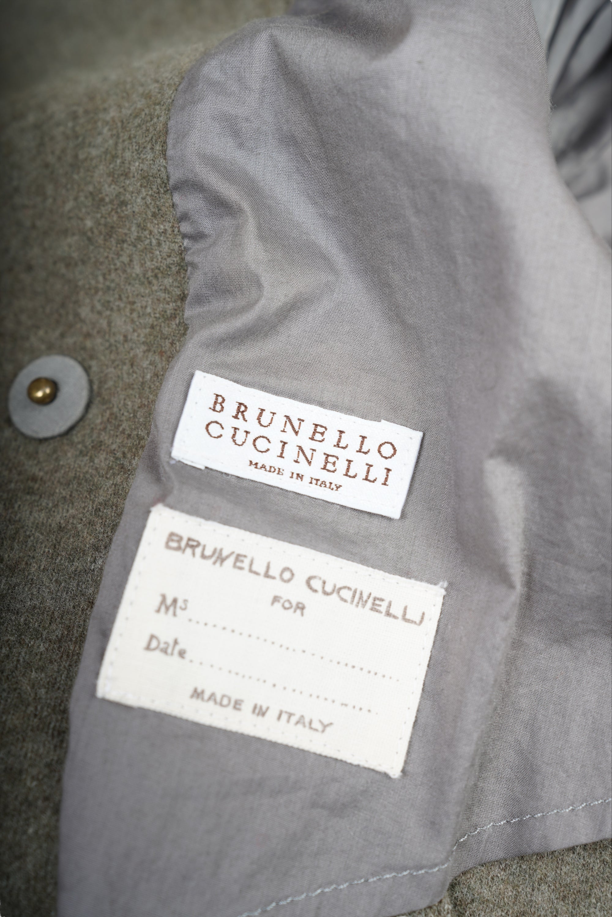 Brunello Cucinelli Caban Jacke Kurzmantel mit Kaschmir 42 (IT) (36/38 D) Echtfellkragen
