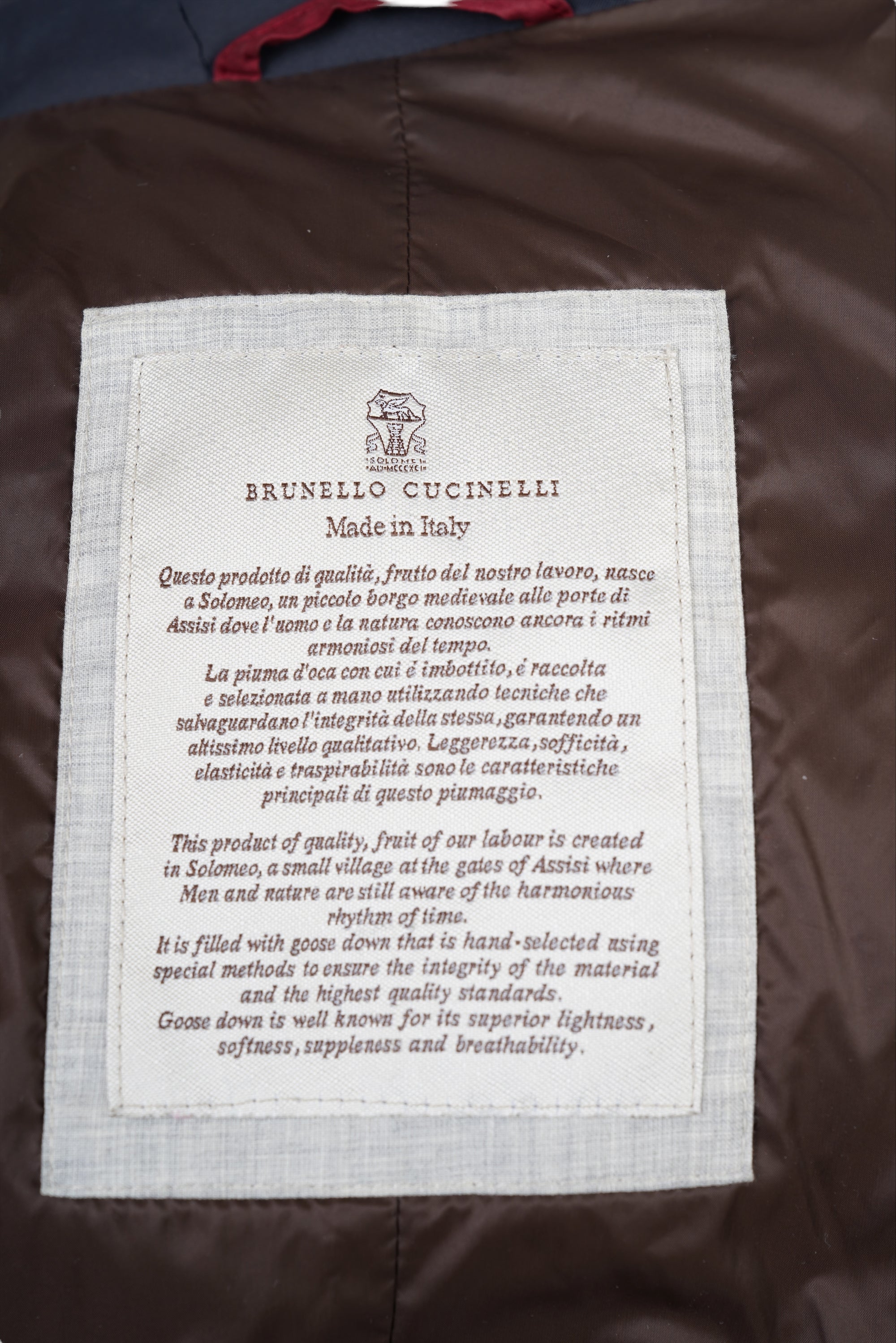 Brunello Cucinelli Jacke Daunenjacke XL Caban Herren