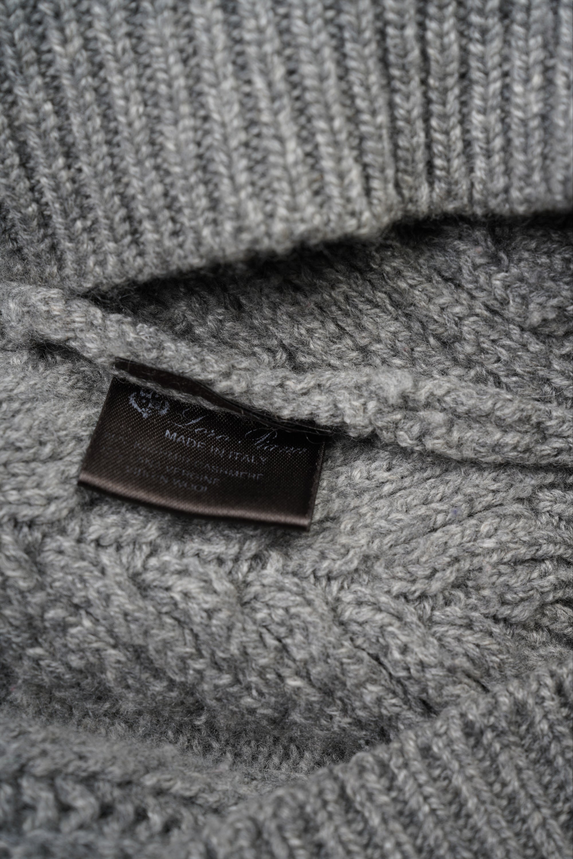 Loro Piana Rollkragen Pullover Turtleneck mit Kaschmir grau