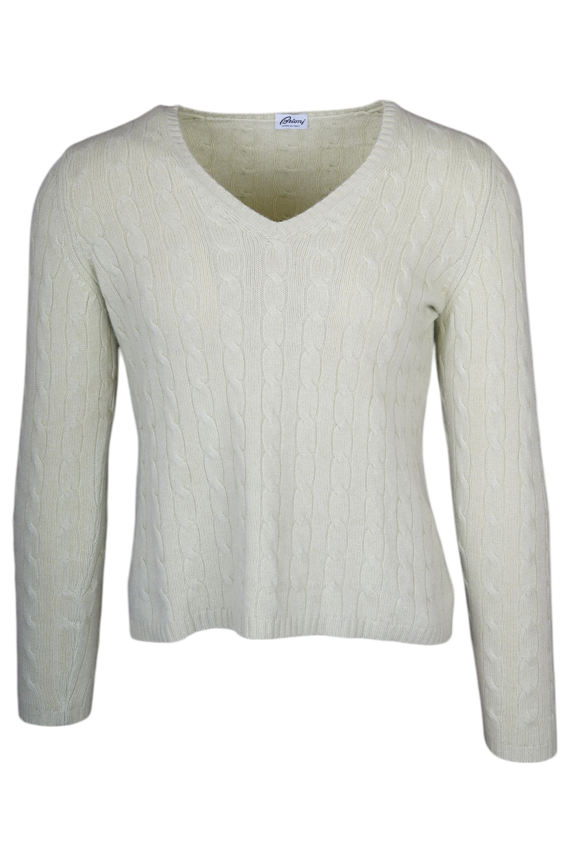 Brioni Pull Pull à col V Pull en coton/cachemire/soie