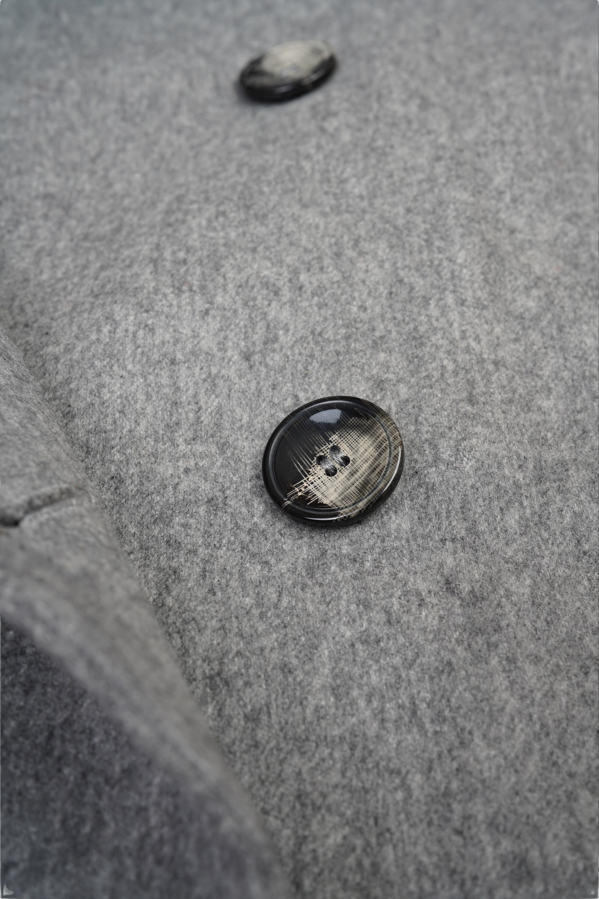 Loro Piana Mantel Damen Wolle New Wool grau Einreiher 38 (M- L)