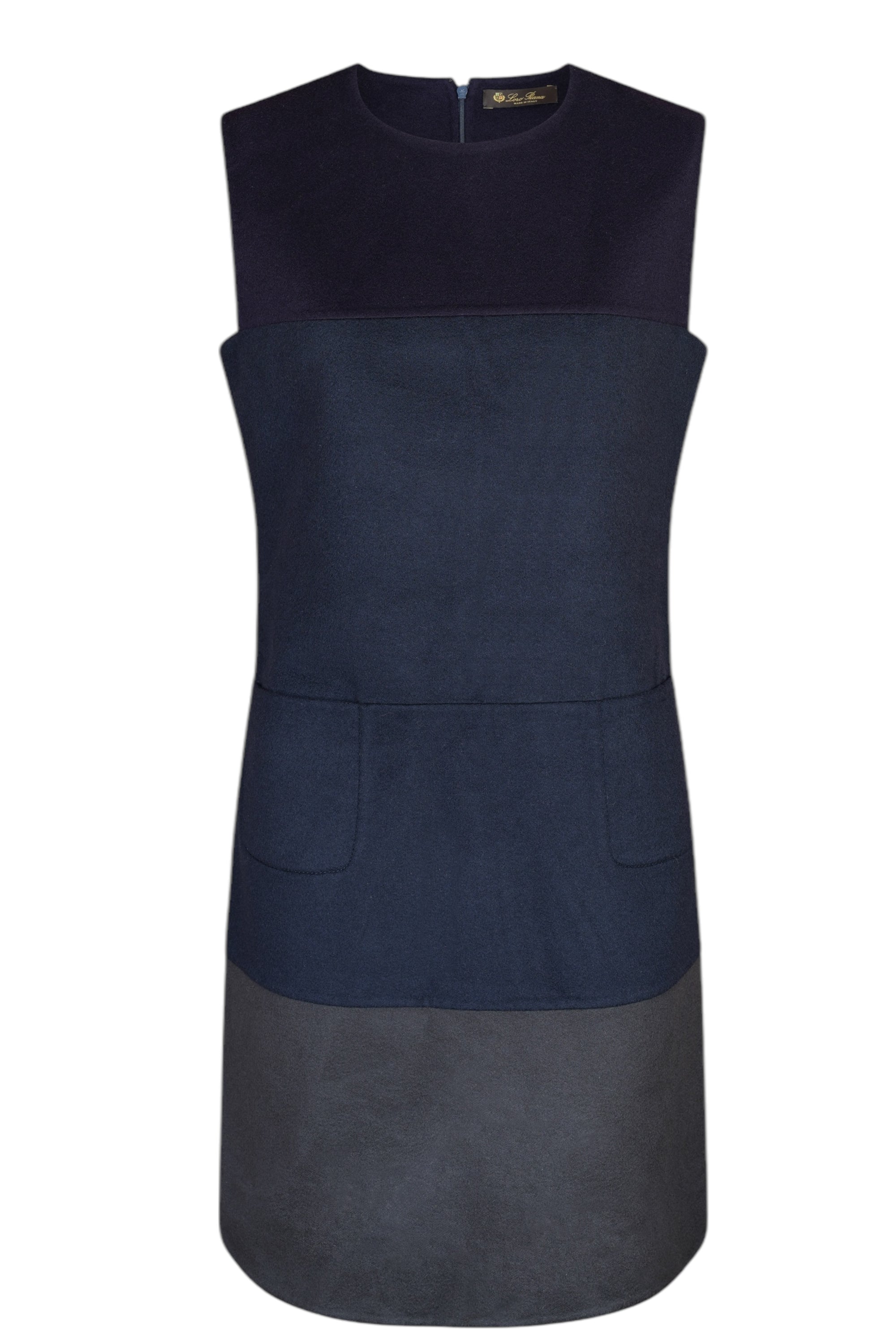 Loro Piana Pull ras du cou pour femme en baby cachemire et soie avec coutures contrastées