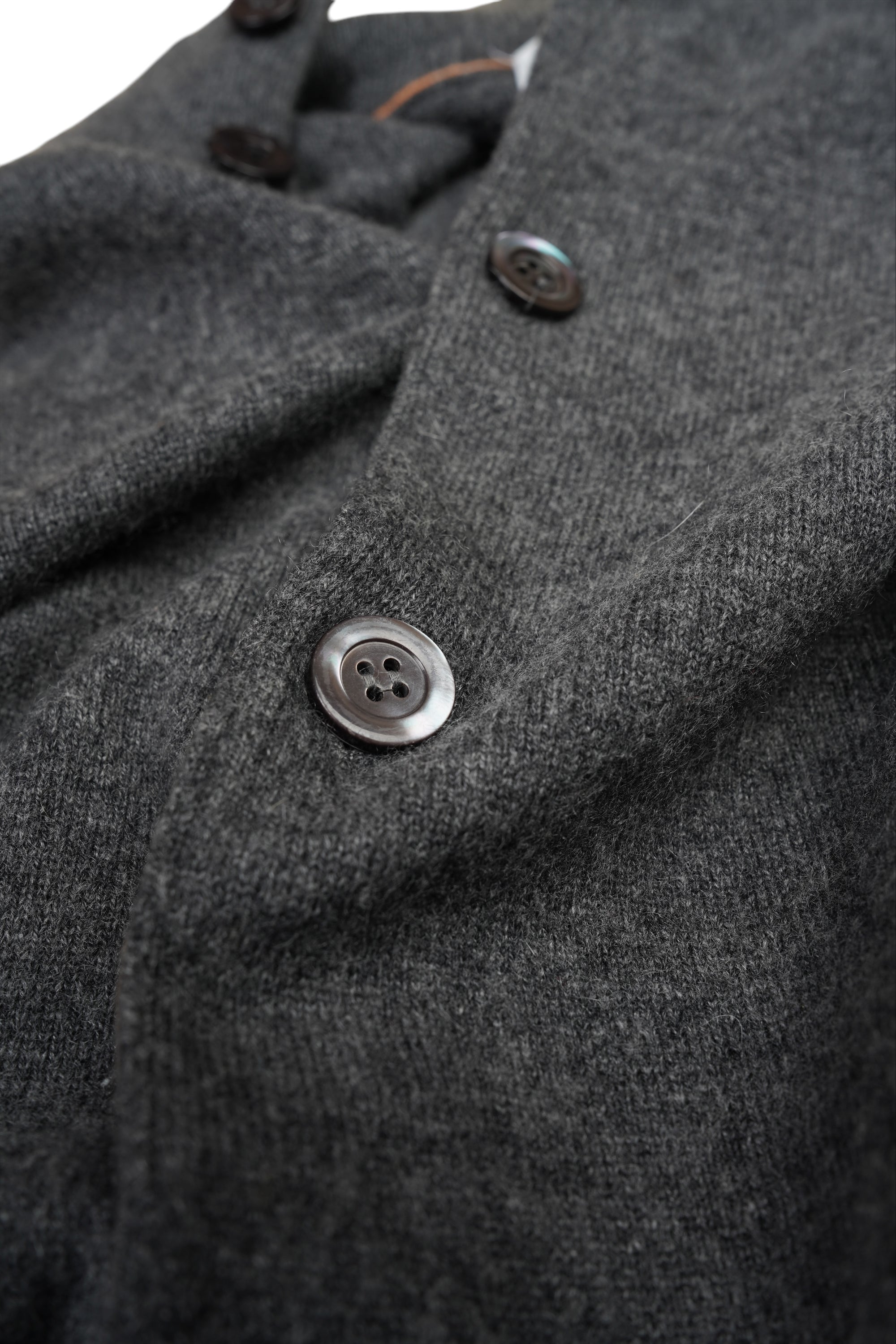 Brunello Cucinelli Strickjacke Cardigan Kaschmir Perlmuttknöpfe XL grau