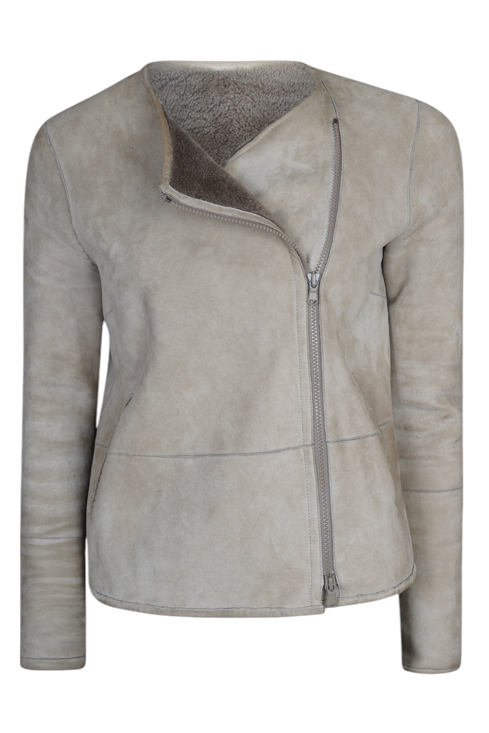 Brunello Cucinelli coat cashmere ladies brown silk insert