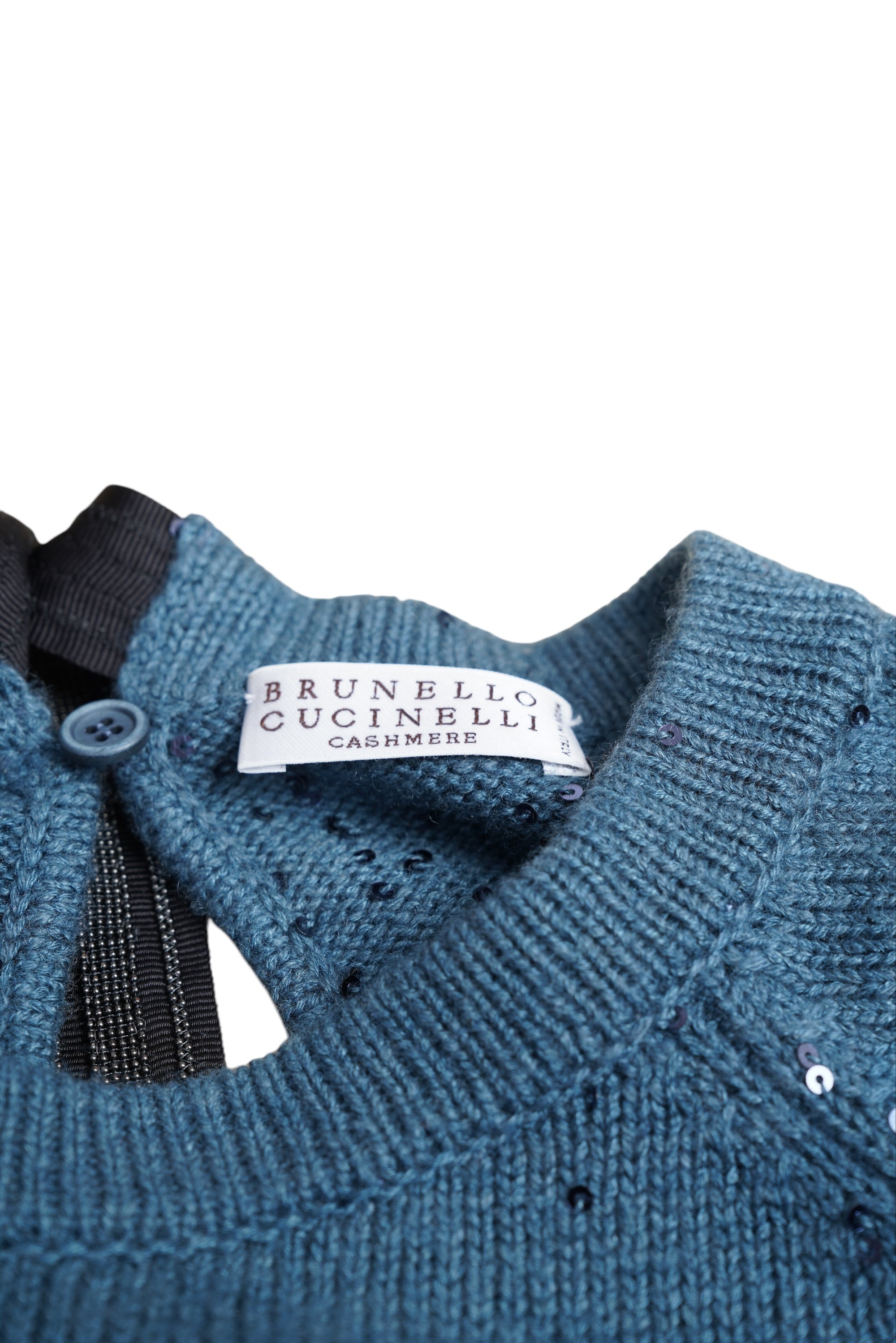 Brunello Cucinelli Kaschmir Pullover Dazzling mit Seide und Monili Details Oversize